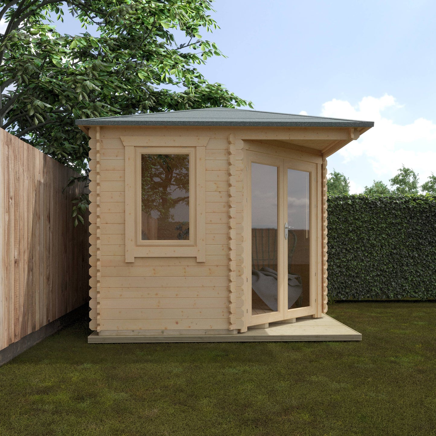 The Bradwell Corner 28mm - Log Cabins - Plymouth Sheds