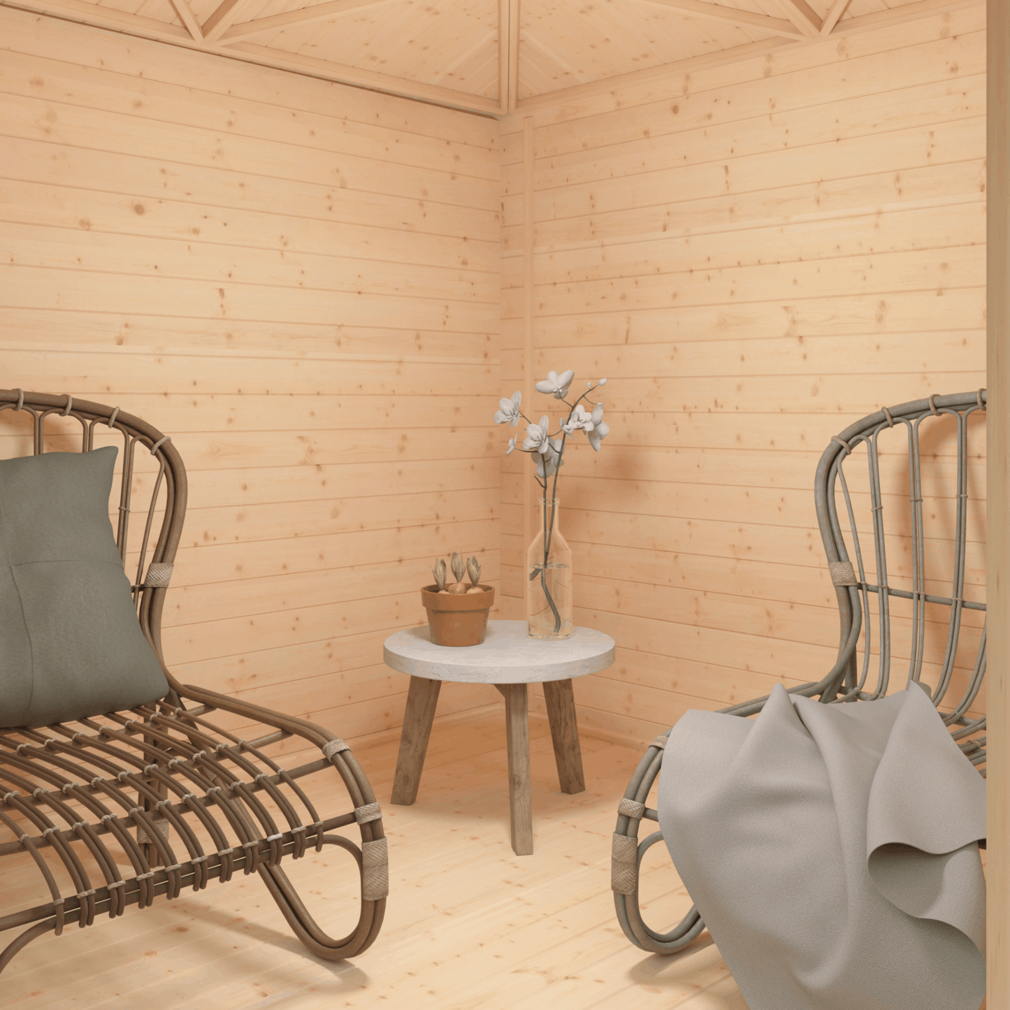 The Bradwell Corner 28mm - Log Cabins - Plymouth Sheds