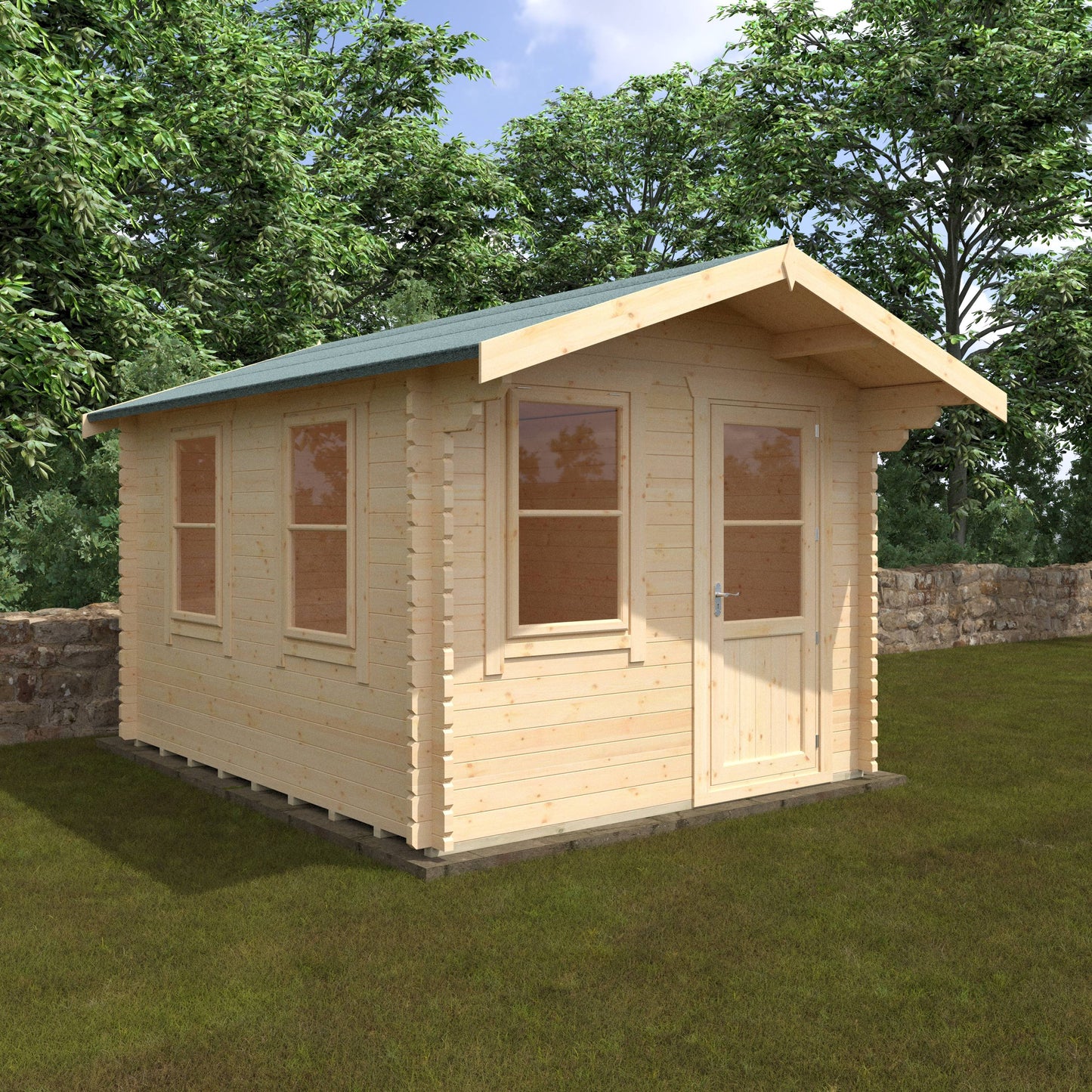 The Carrington 28mm/44mm - Log Cabins - Plymouth Sheds