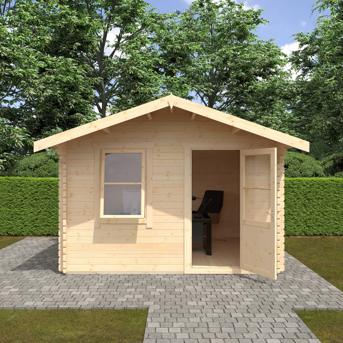 The Carrington 28mm/44mm - Log Cabins - Plymouth Sheds