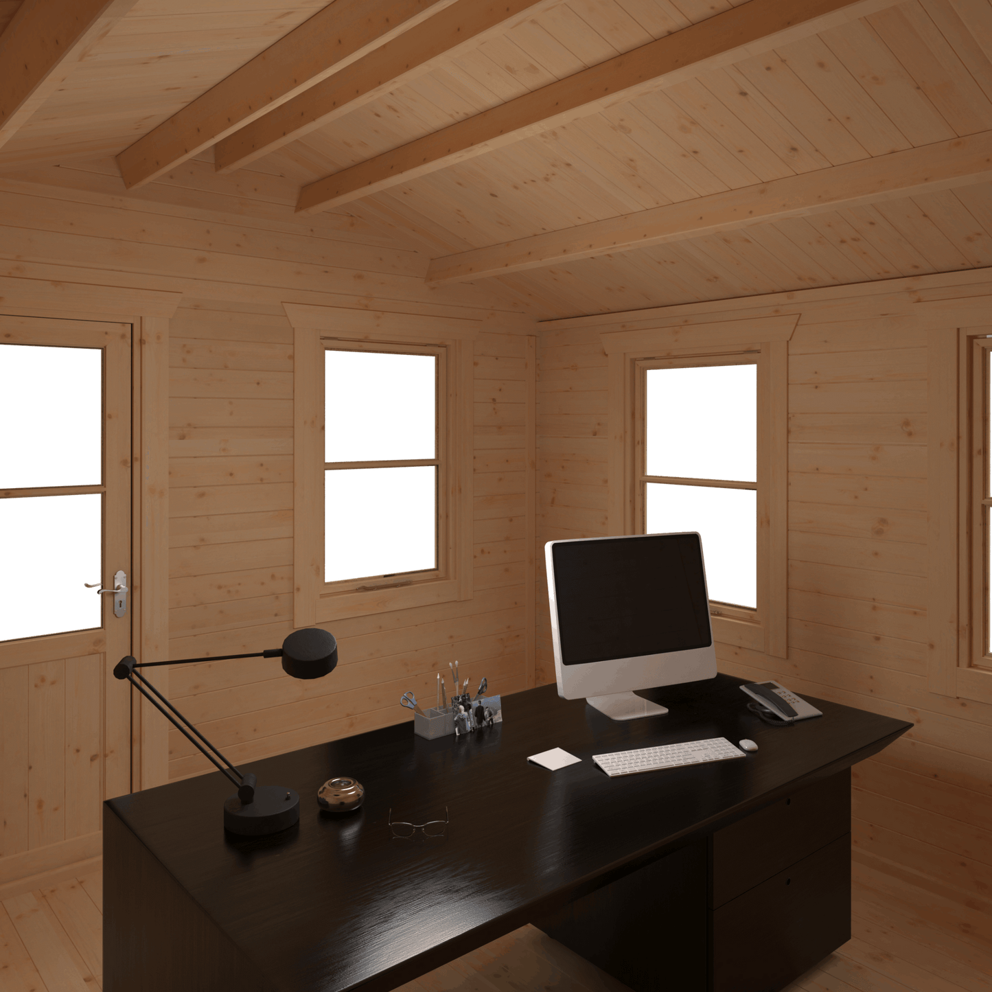 The Carrington 28mm/44mm - Log Cabins - Plymouth Sheds