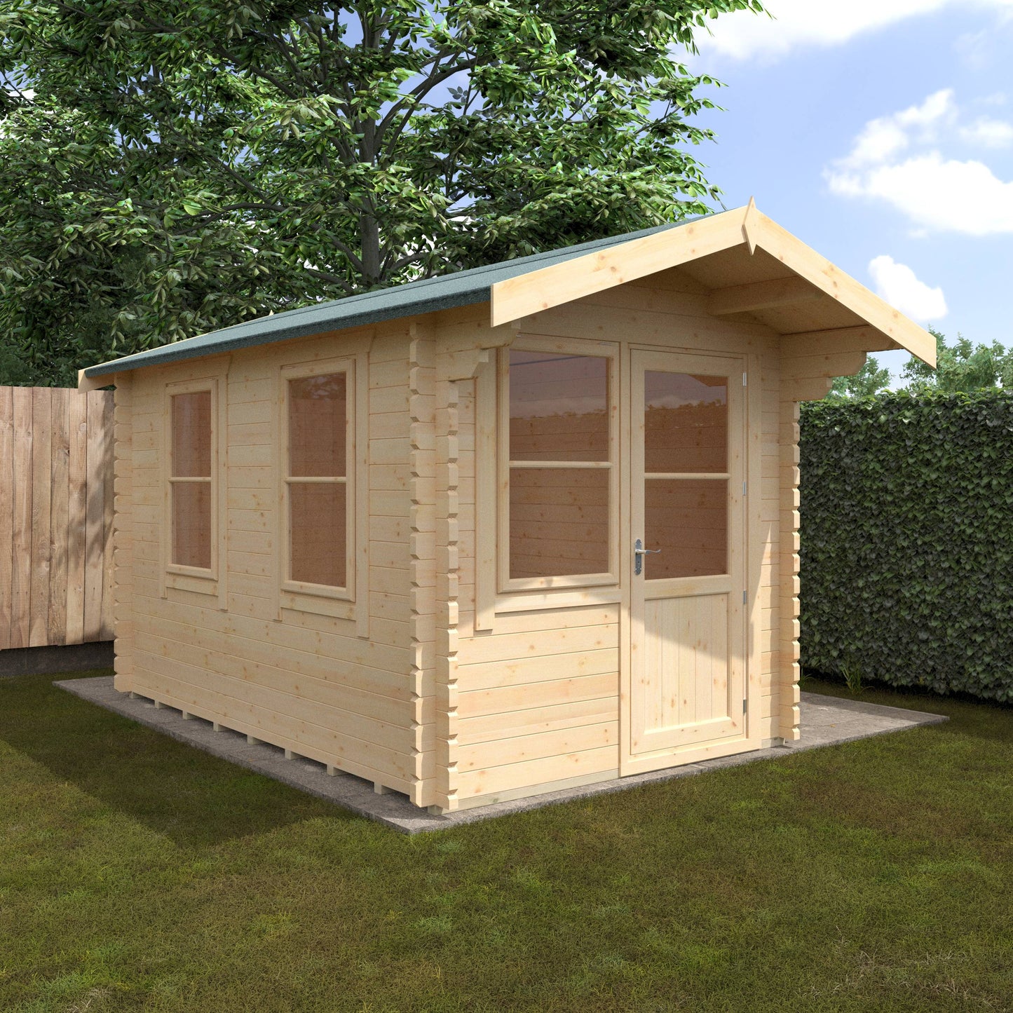 The Carrington 28mm/44mm - Log Cabins - Plymouth Sheds