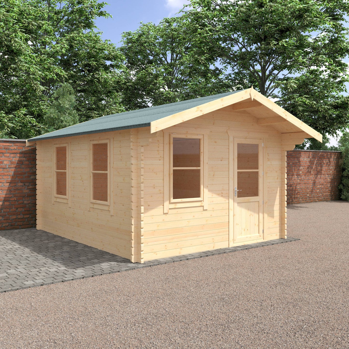 The Carrington 28mm/44mm - Log Cabins - Plymouth Sheds