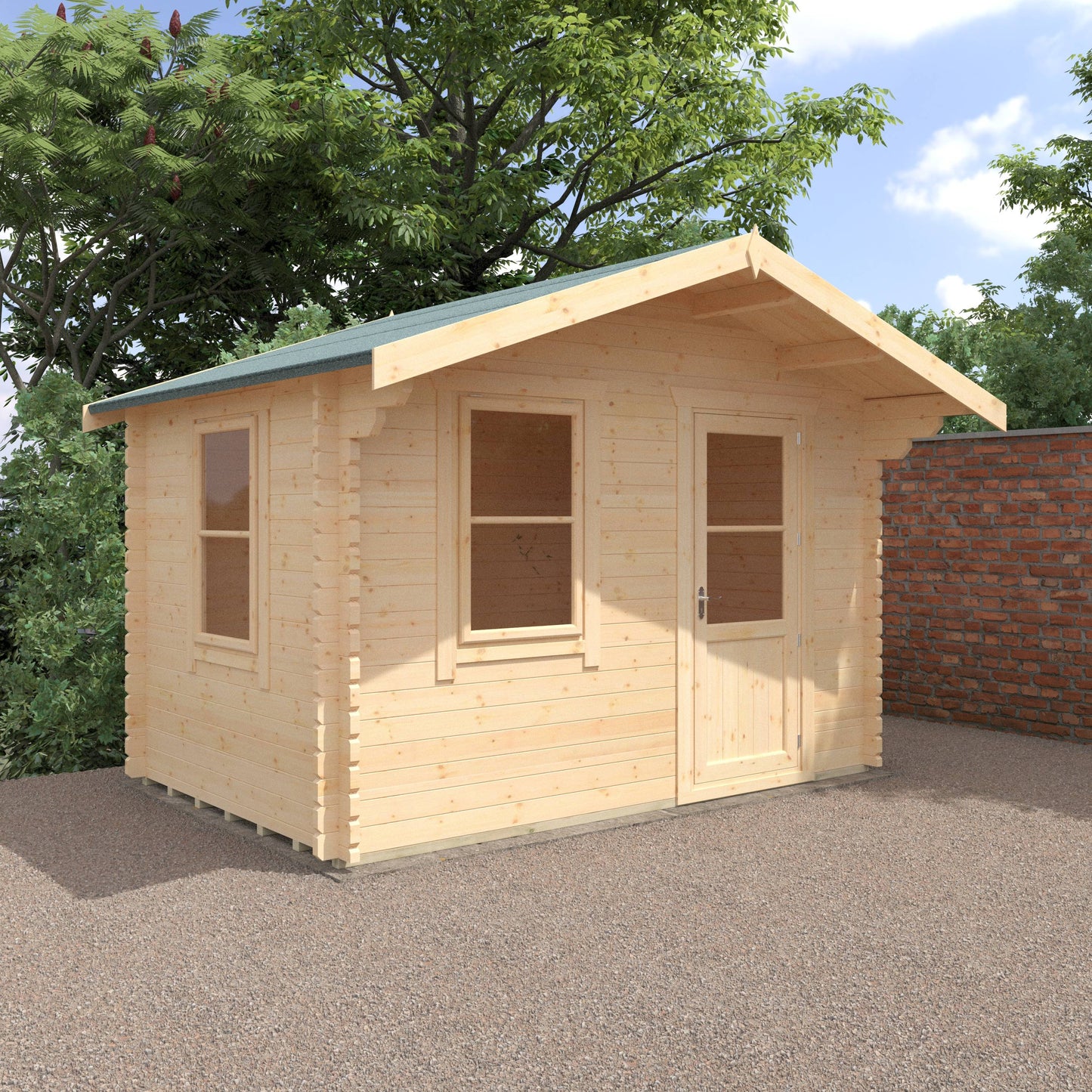 The Carrington 28mm/44mm - Log Cabins - Plymouth Sheds