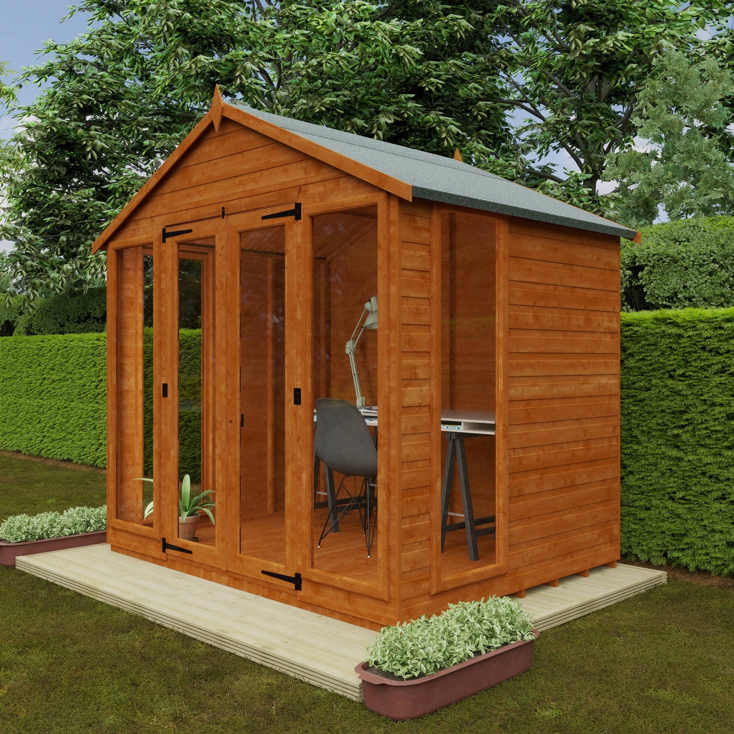 Contemporary Summerhouse - Cabin Bars - Plymouth Sheds