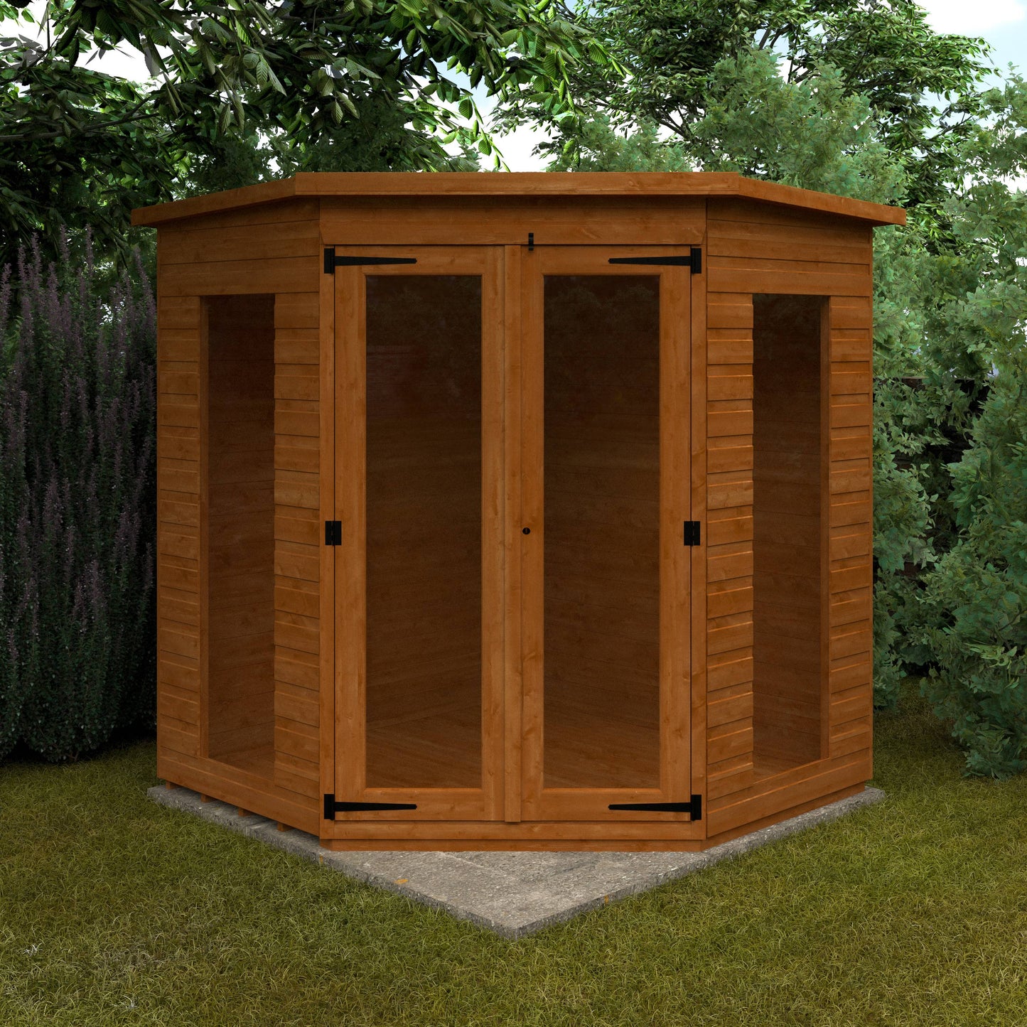 Full Pane Cornerhouse - Standard Summerhouse - Plymouth Sheds