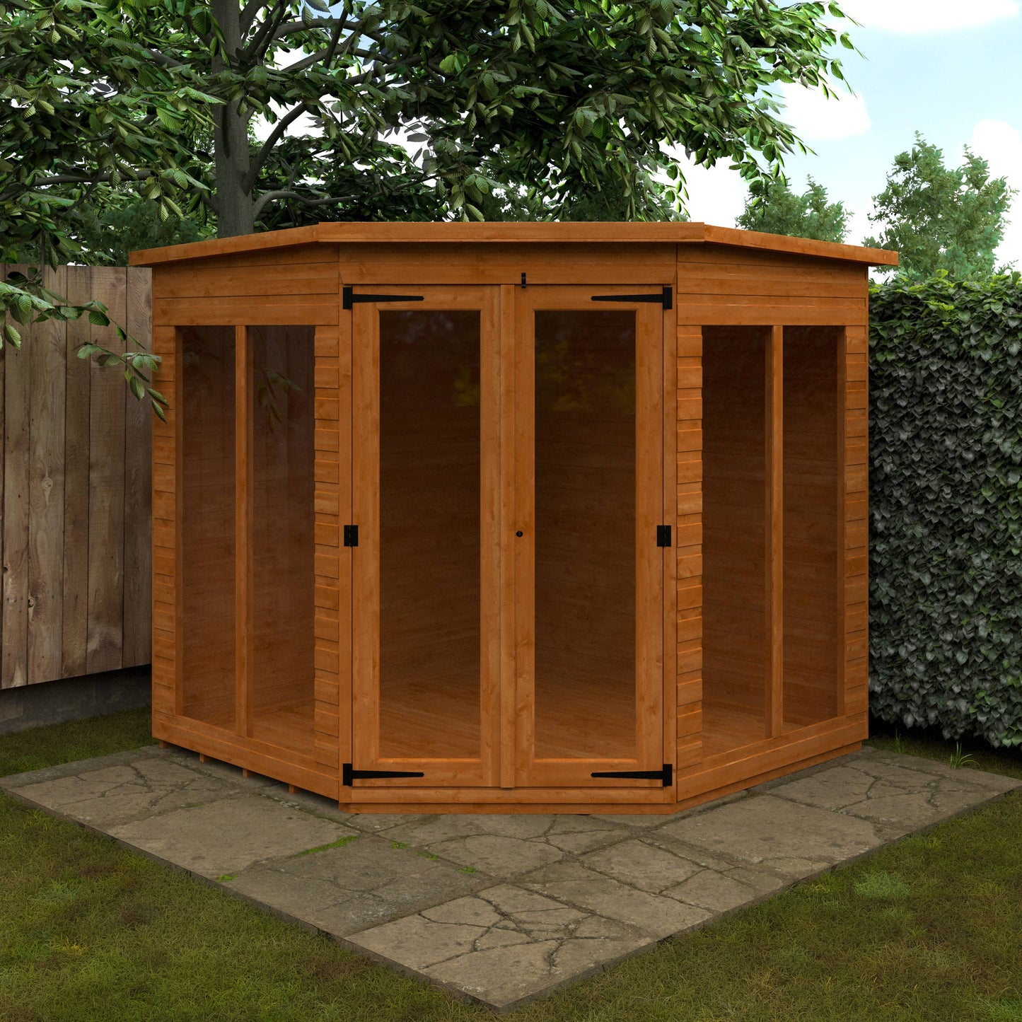 Full Pane Cornerhouse - Standard Summerhouse - Plymouth Sheds