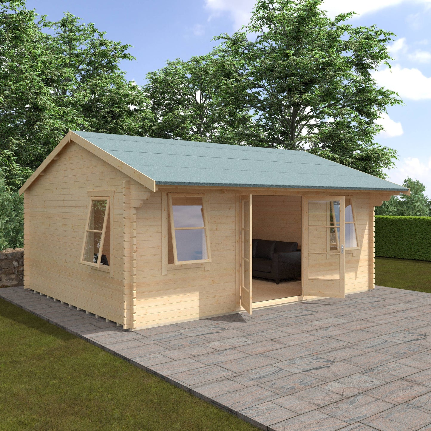The Dalton 44mm - Log Cabins - Plymouth Sheds