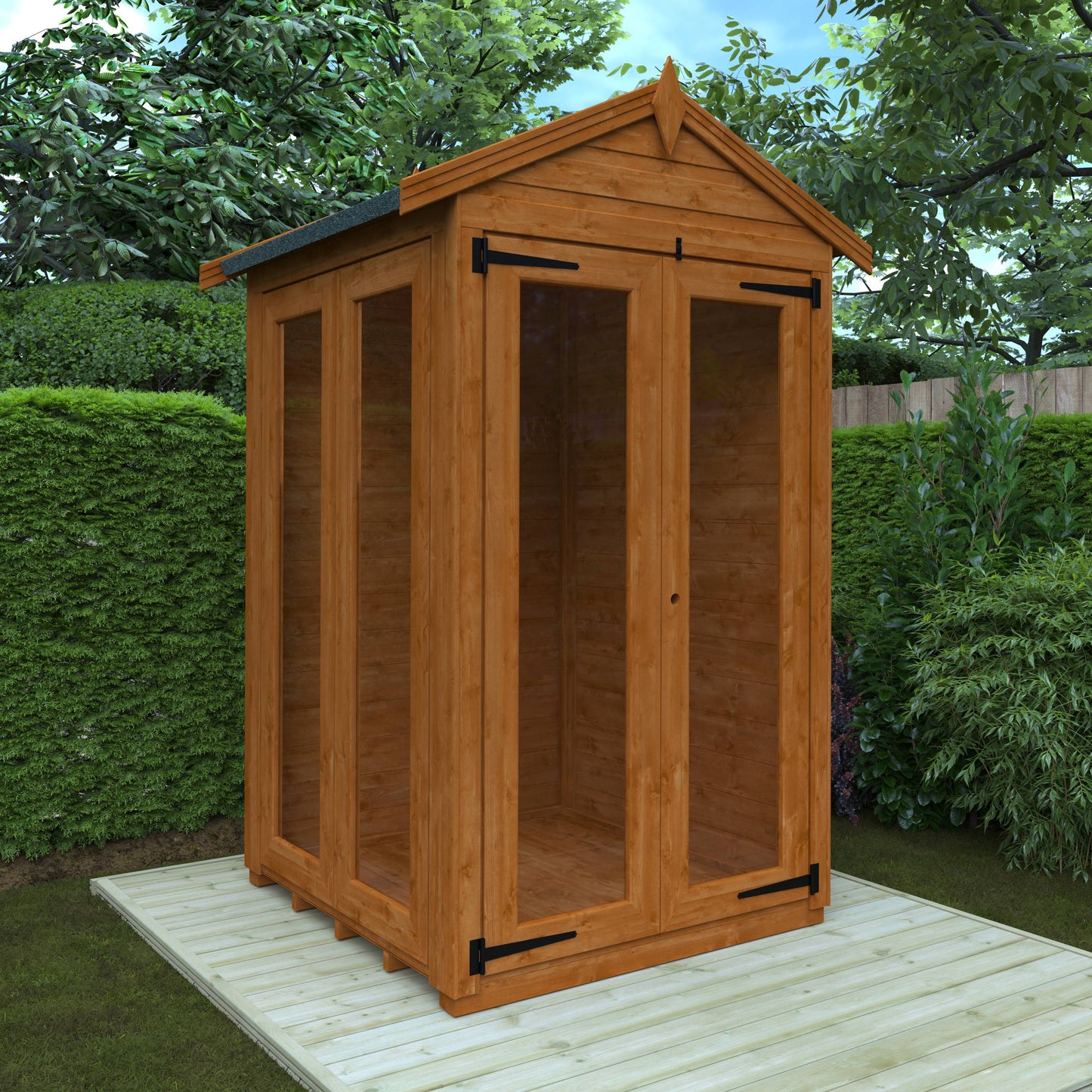 Flex Apex Full Pane Summerhouse - Cabin Bars - Plymouth Sheds