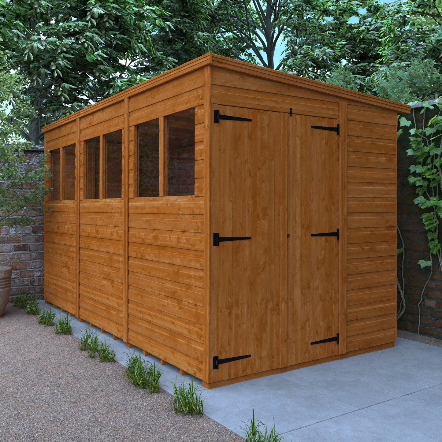 Flex Pent Double Door - Express Flex Ranges - Plymouth Sheds