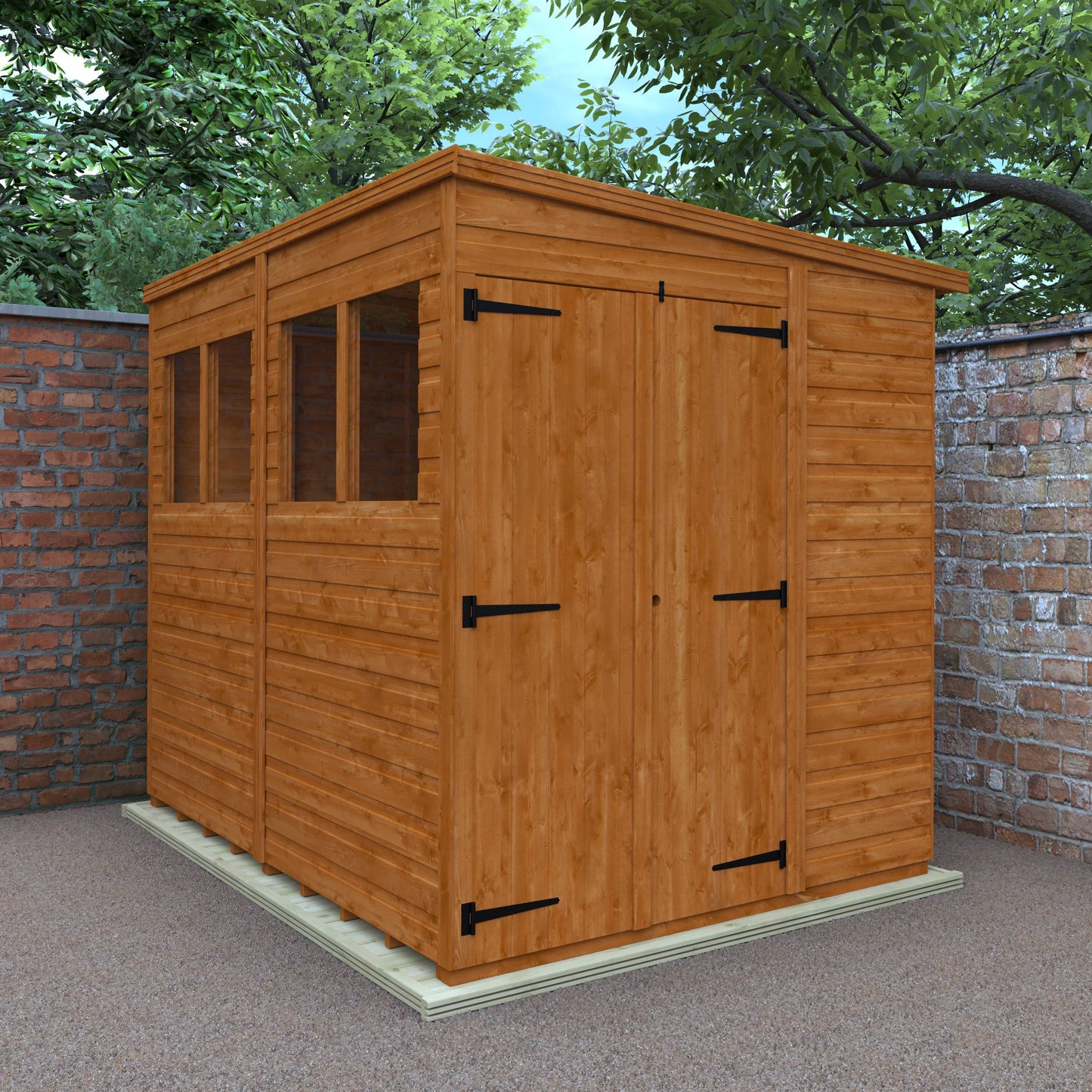 Flex Pent Double Door - Express Flex Ranges - Plymouth Sheds