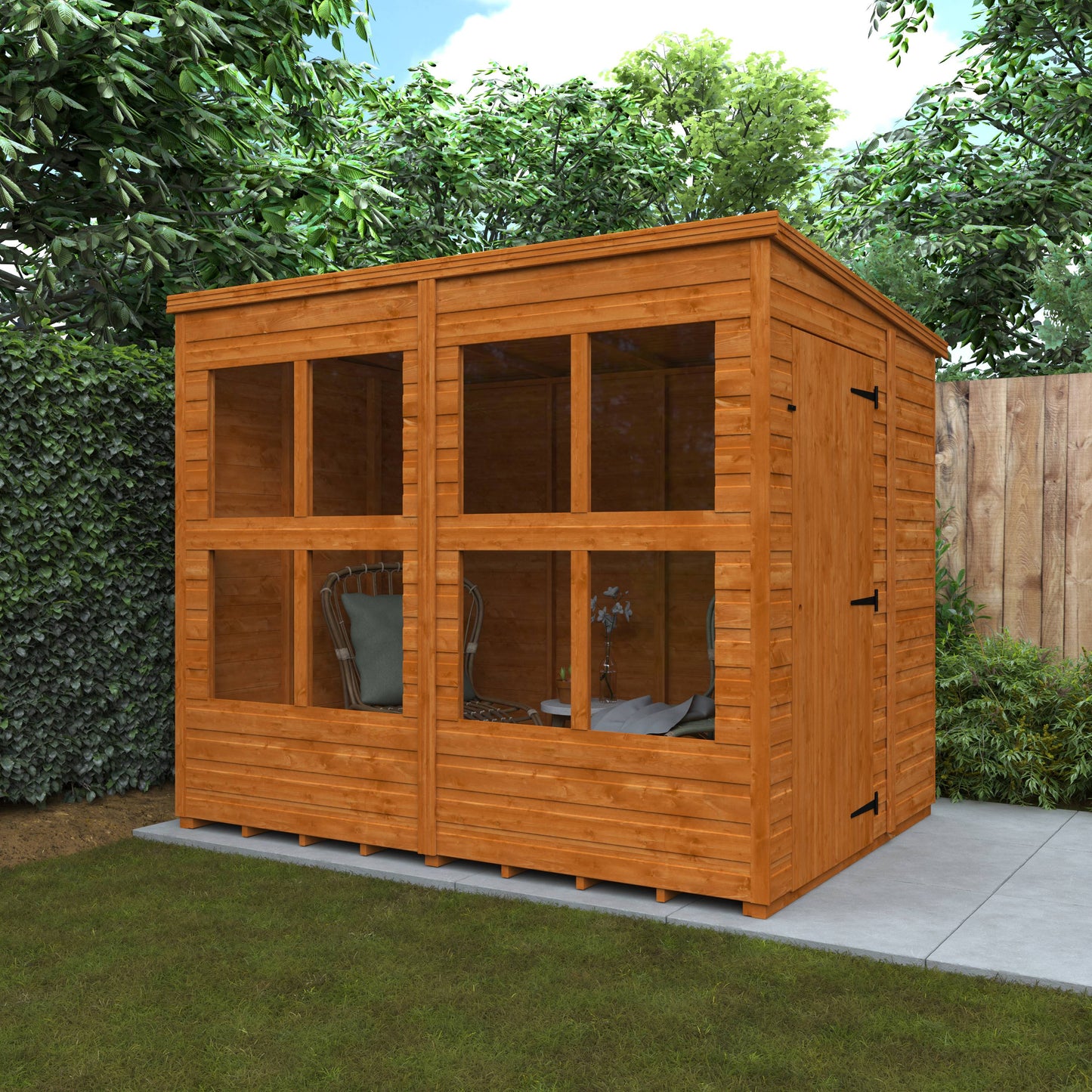 Flex Pent Sunroom - Flex Ranges - Plymouth Sheds