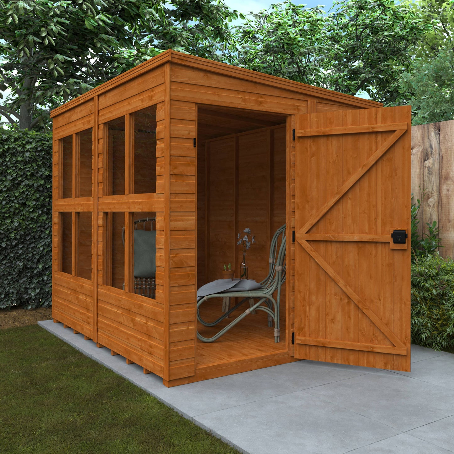 Flex Pent Sunroom - Flex Ranges - Plymouth Sheds