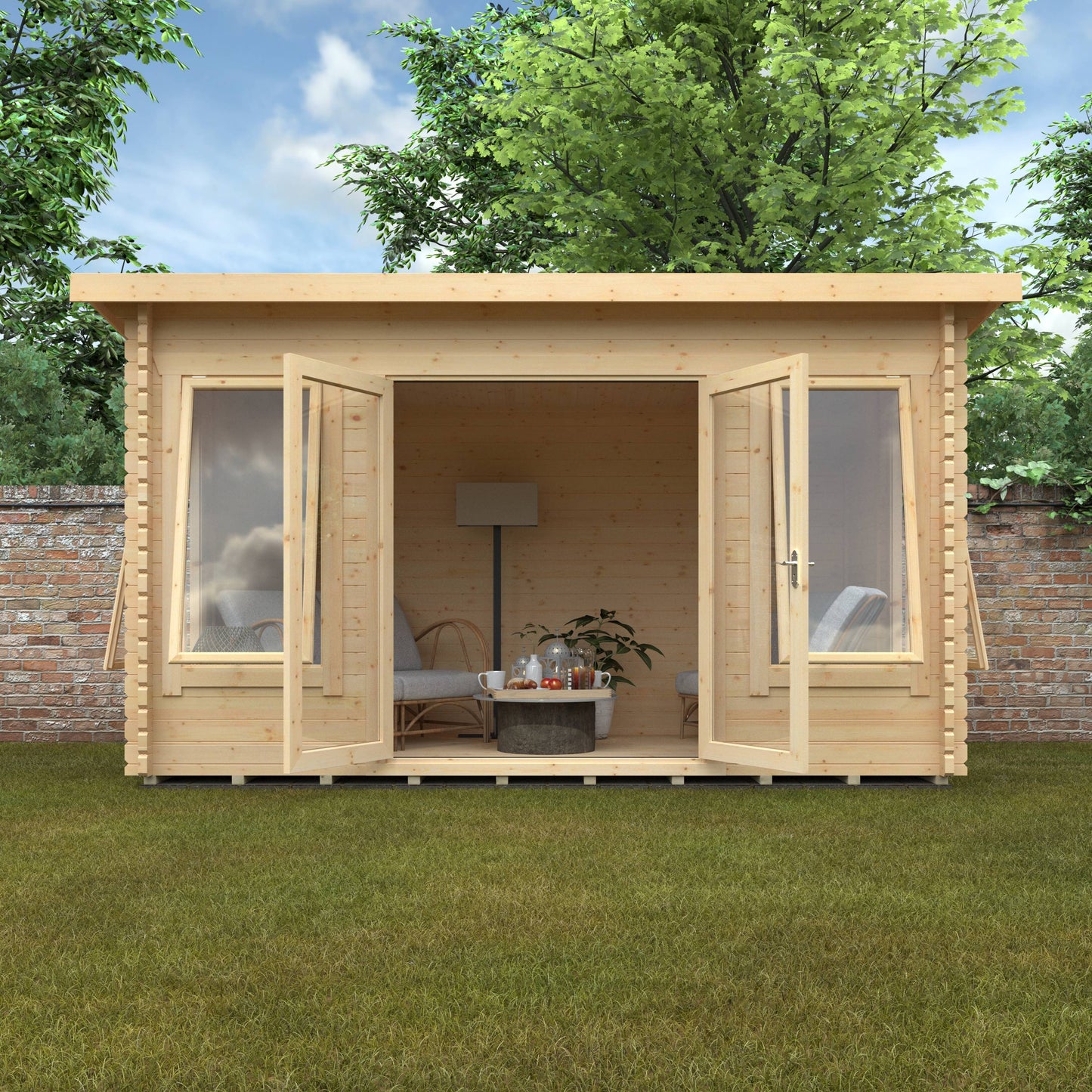 The Hatfield 44mm - Log Cabins - Plymouth Sheds