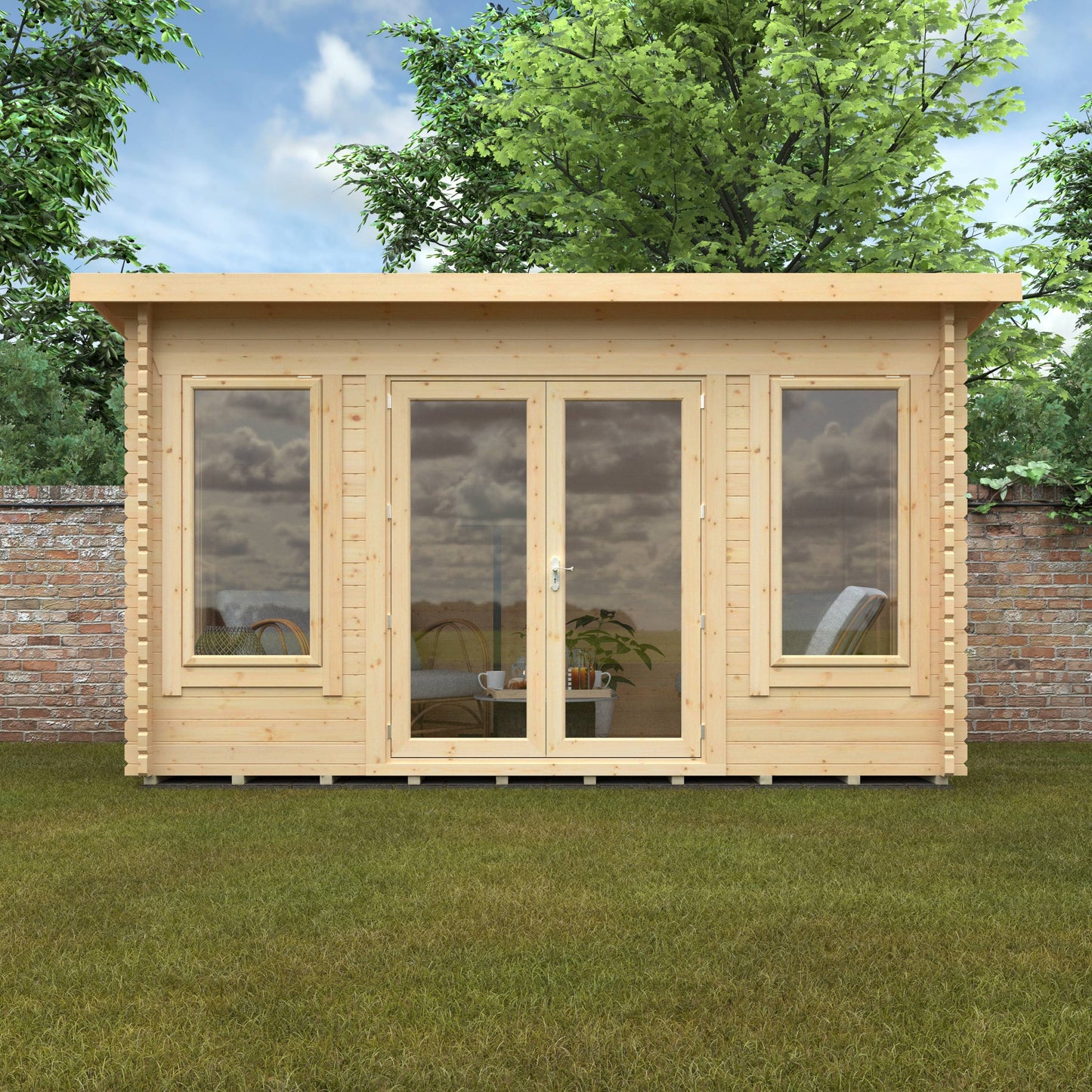 The Hatfield 44mm - Log Cabins - Plymouth Sheds