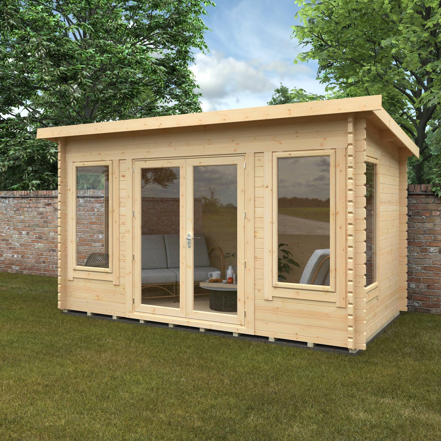 The Hatfield 44mm - Log Cabins - Plymouth Sheds