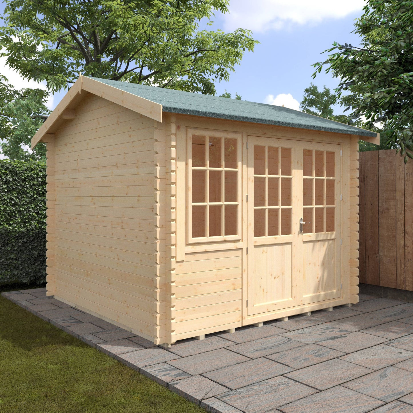 The Henley 28mm/44mm - Log Cabins - Plymouth Sheds