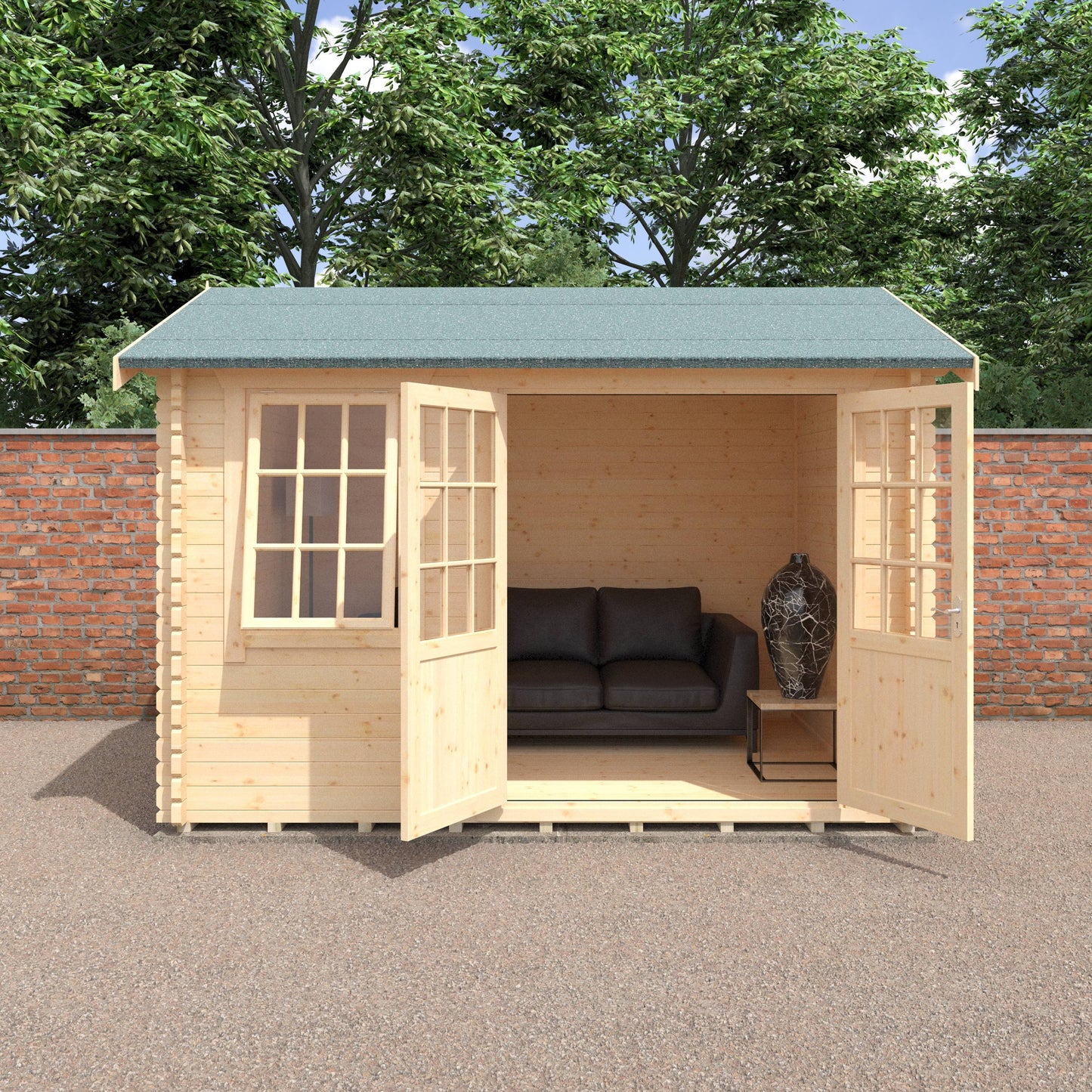 The Henley 28mm/44mm - Log Cabins - Plymouth Sheds