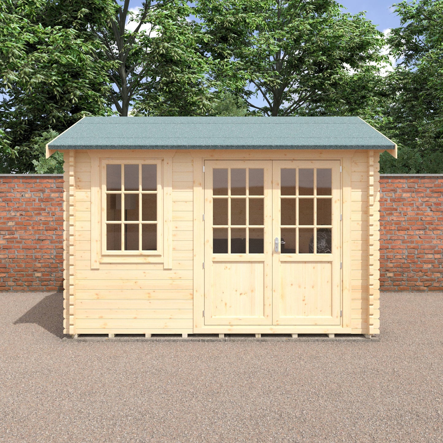 The Henley 28mm/44mm - Log Cabins - Plymouth Sheds