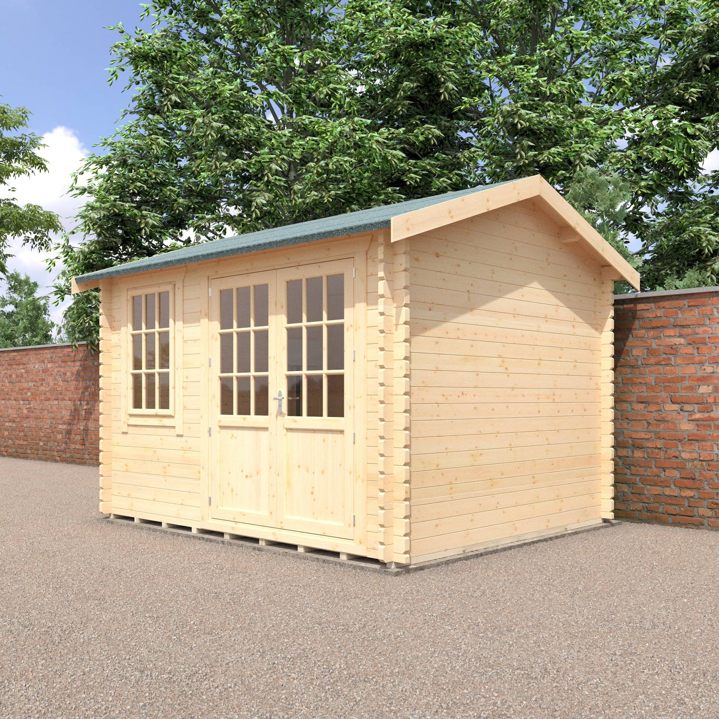 The Henley 28mm/44mm - Log Cabins - Plymouth Sheds