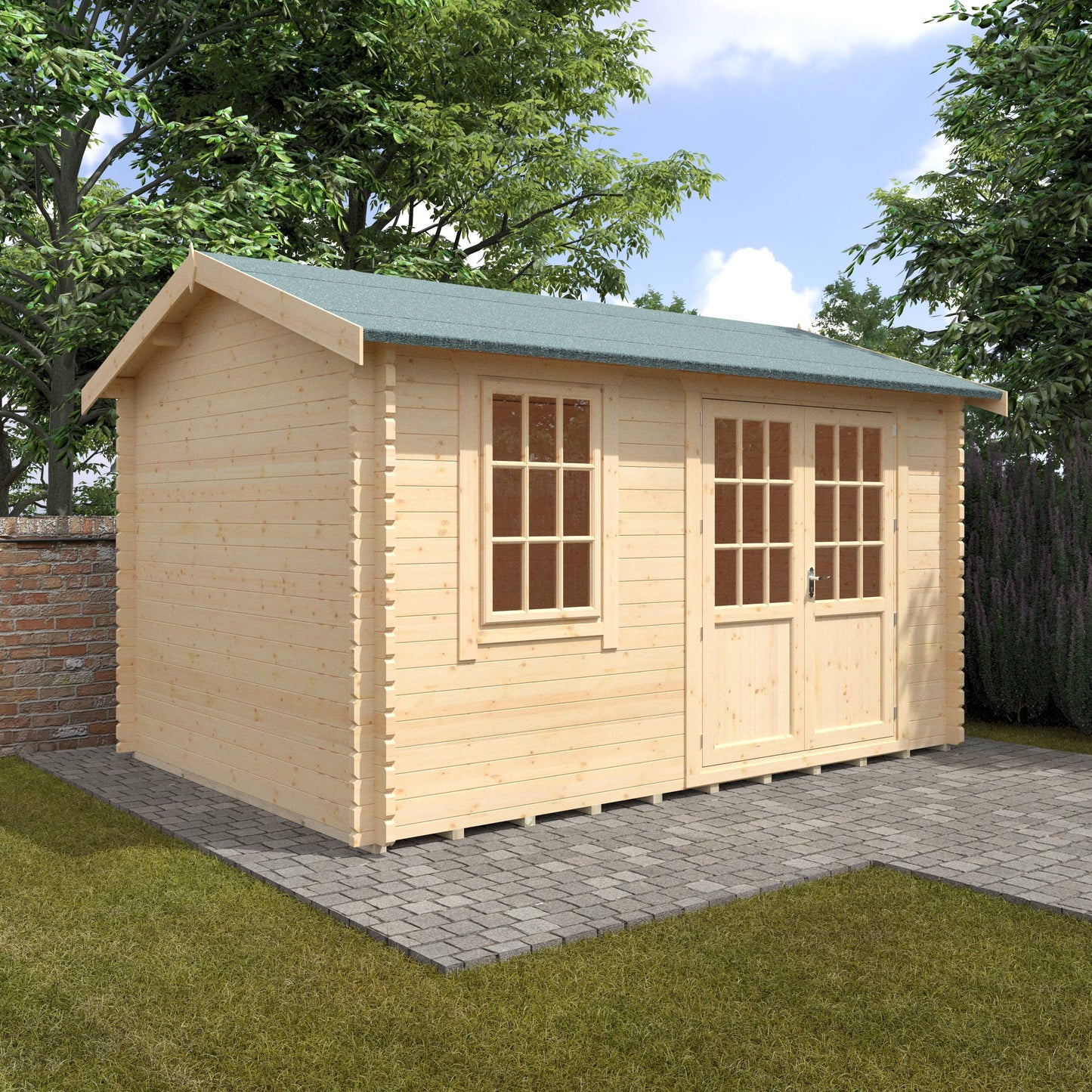 The Henley 28mm/44mm - Log Cabins - Plymouth Sheds