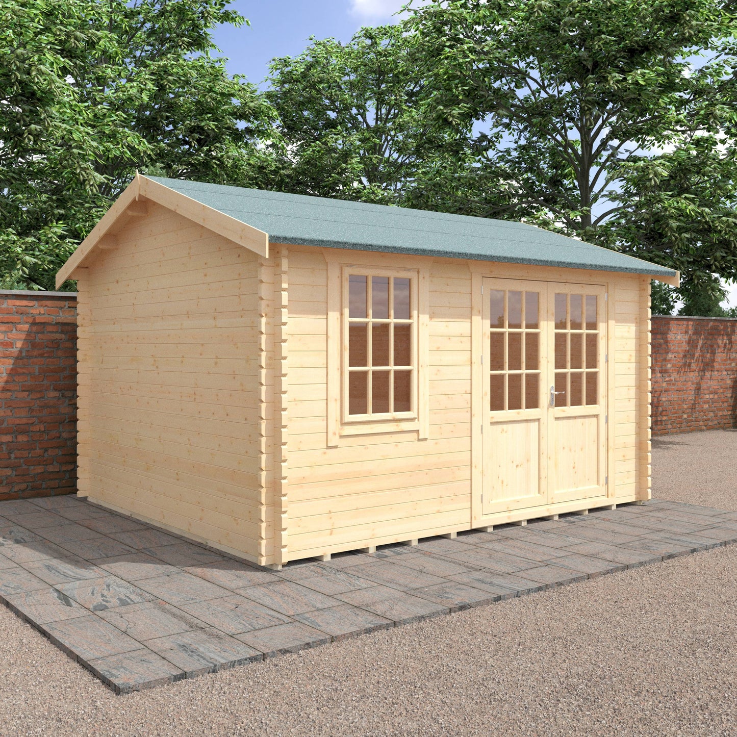 The Henley 28mm/44mm - Log Cabins - Plymouth Sheds