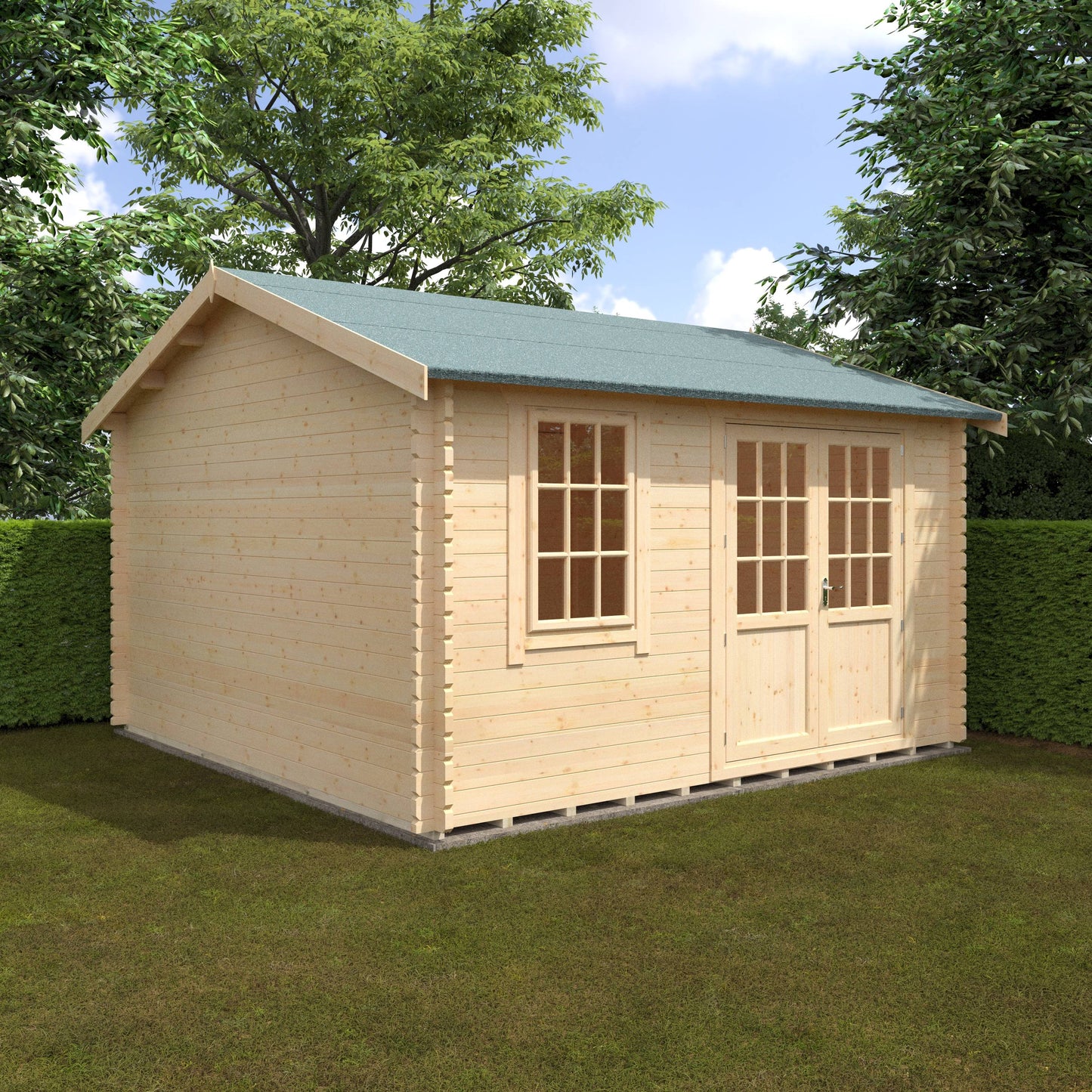 The Henley 28mm/44mm - Log Cabins - Plymouth Sheds