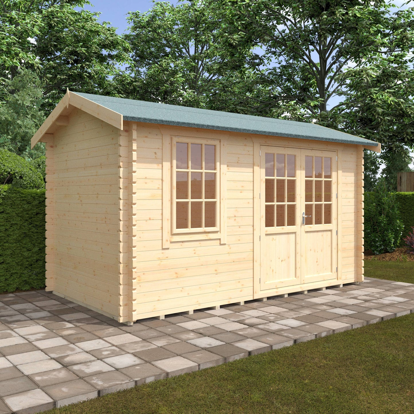 The Henley 28mm/44mm - Log Cabins - Plymouth Sheds