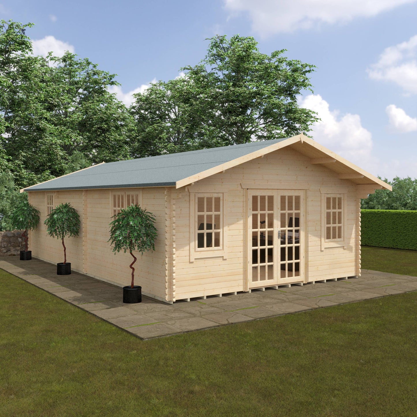 The Kensington 44mm - Log Cabins - Plymouth Sheds