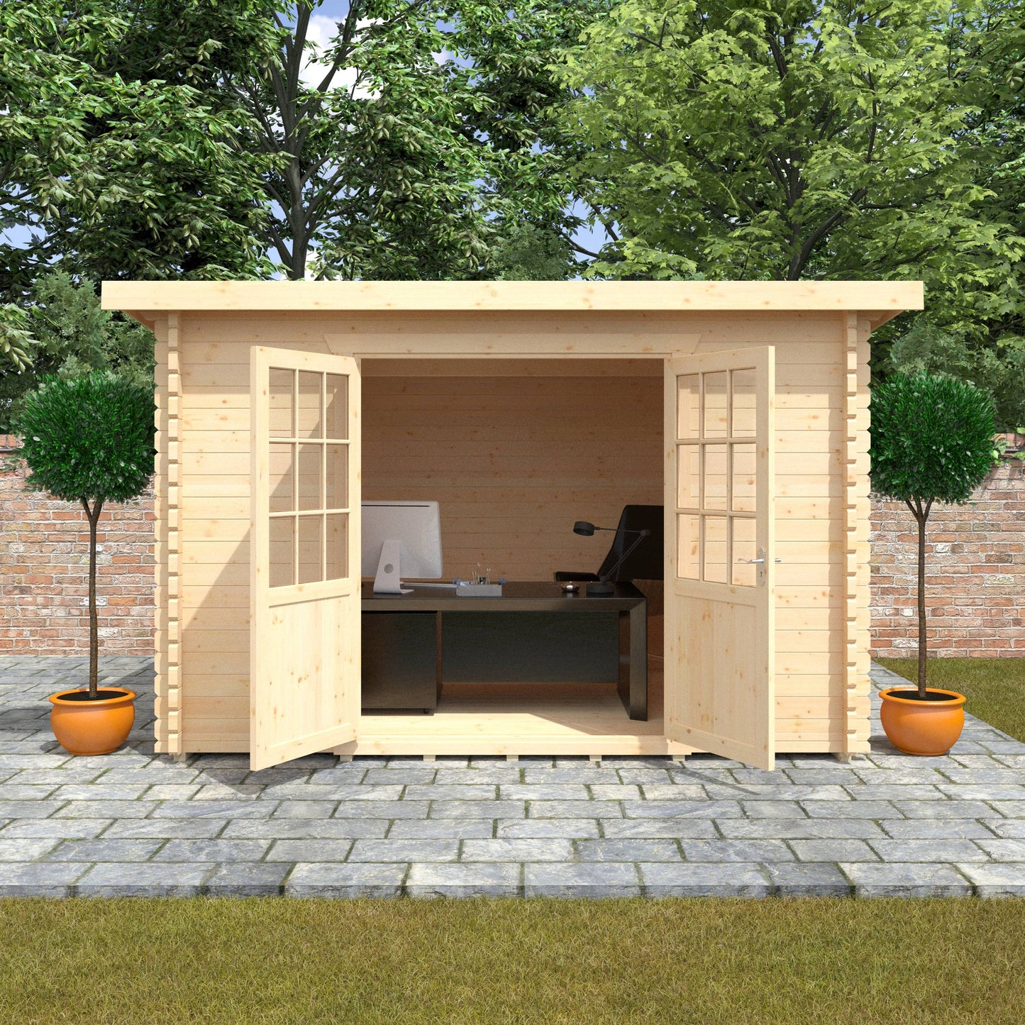 The Kingsley 28mm/44mm - Log Cabins - Plymouth Sheds