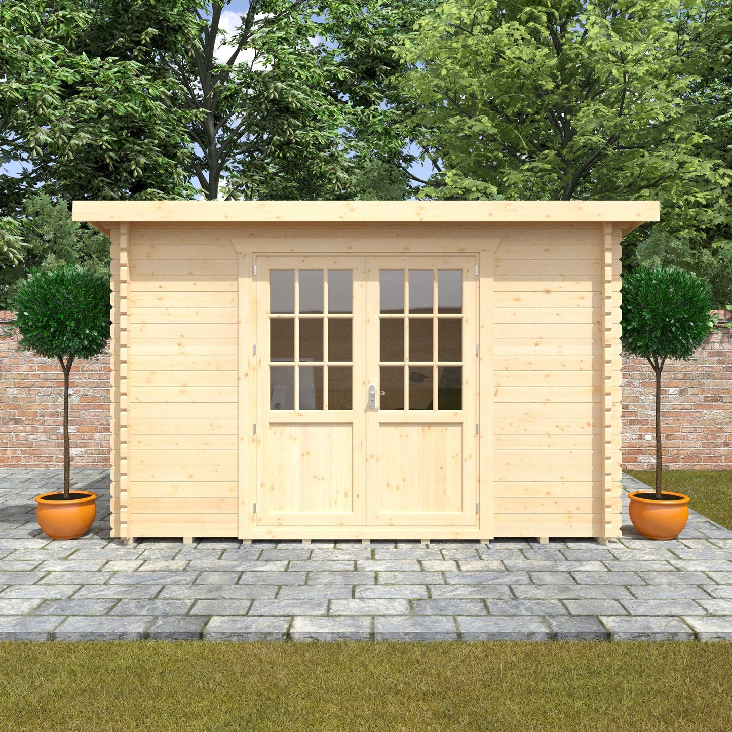 The Kingsley 28mm/44mm - Log Cabins - Plymouth Sheds