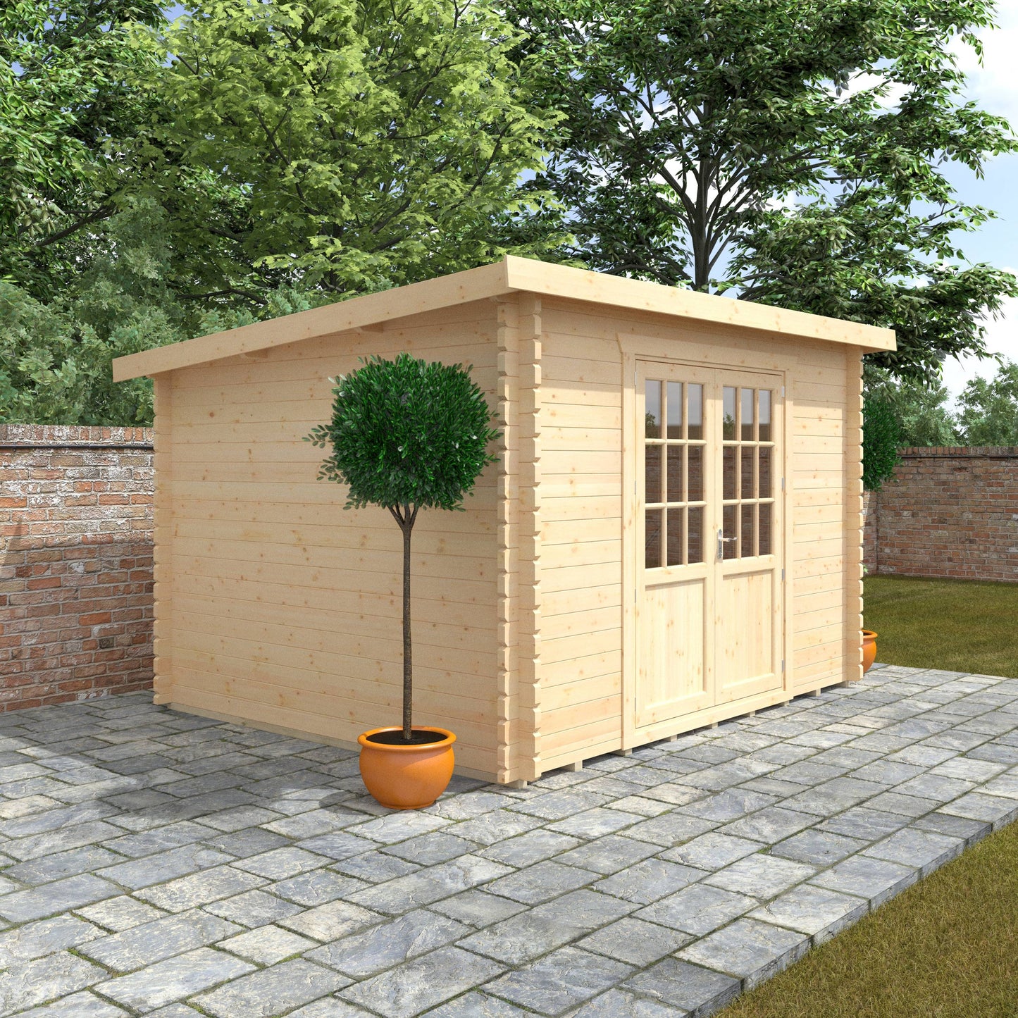 The Kingsley 28mm/44mm - Log Cabins - Plymouth Sheds