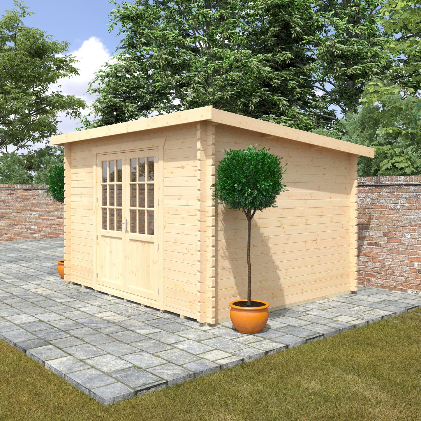 The Kingsley 28mm/44mm - Log Cabins - Plymouth Sheds
