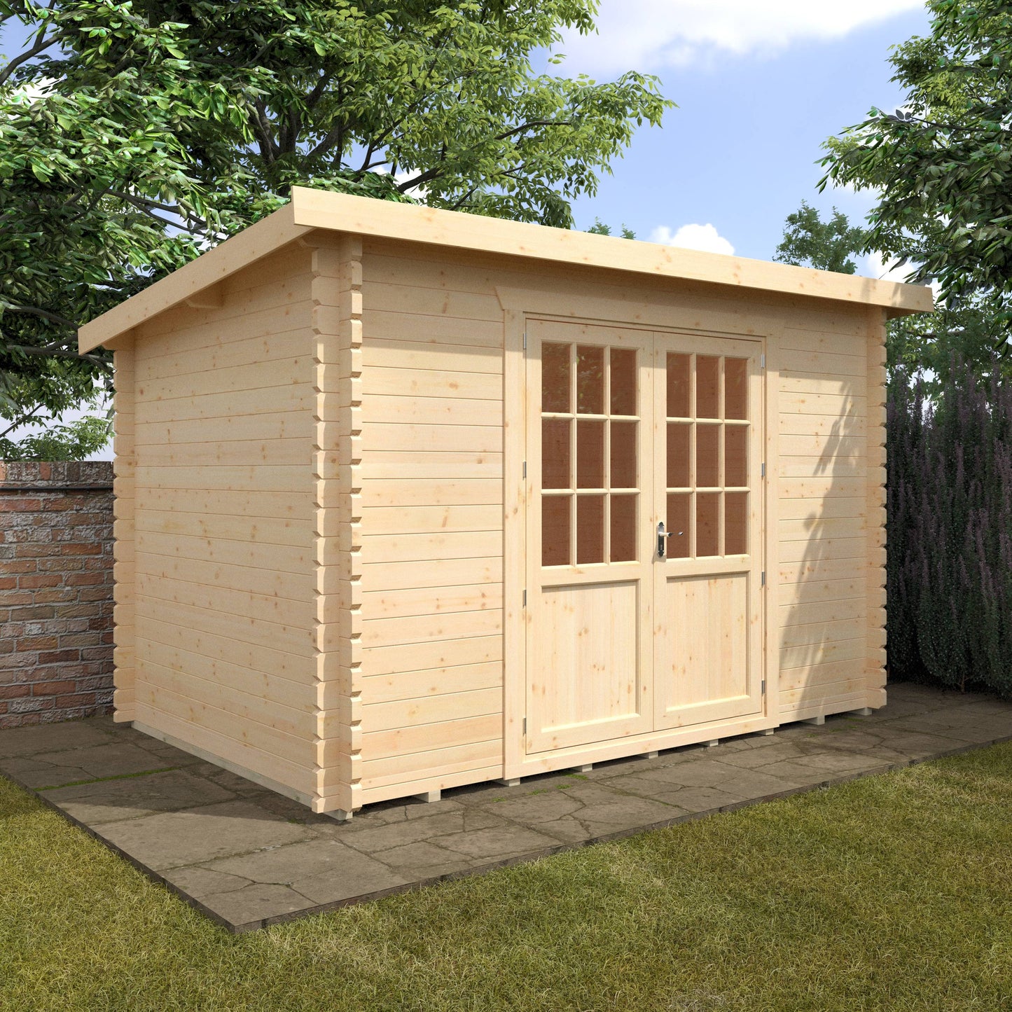 The Kingsley 28mm/44mm - Log Cabins - Plymouth Sheds