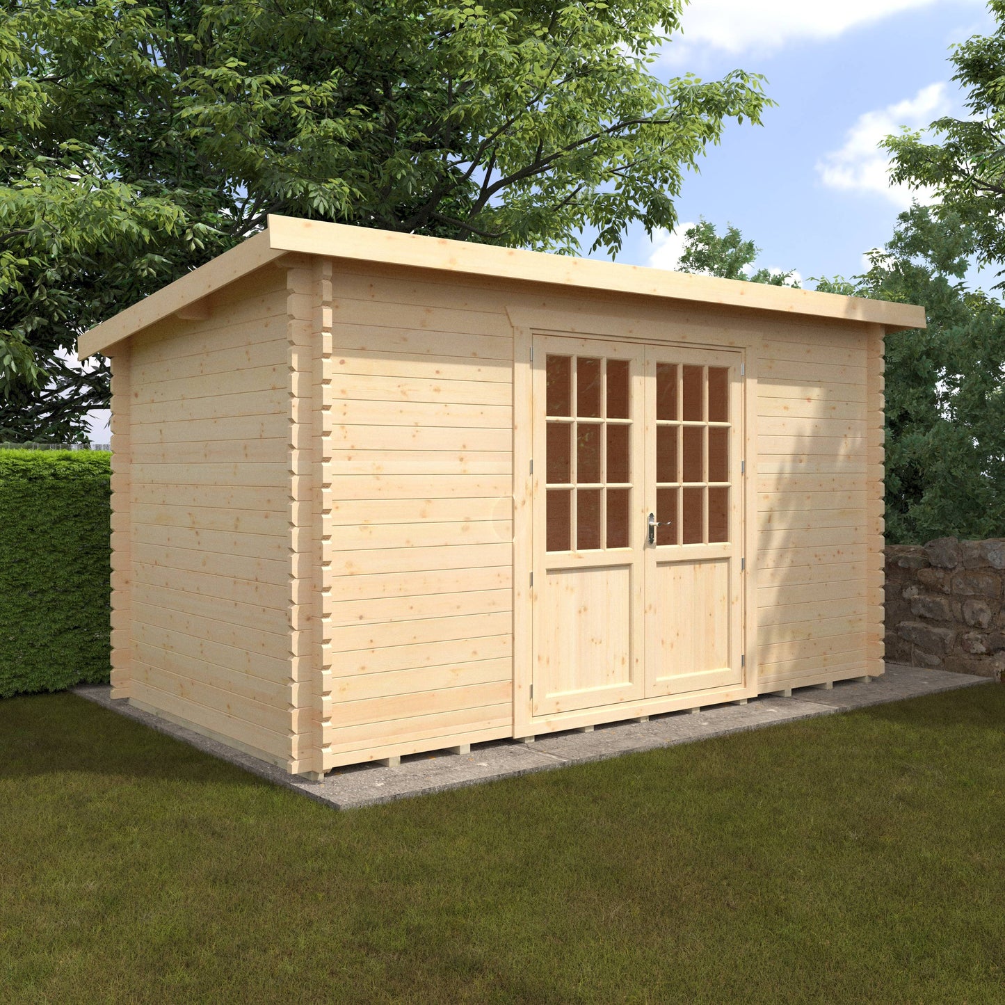 The Kingsley 28mm/44mm - Log Cabins - Plymouth Sheds