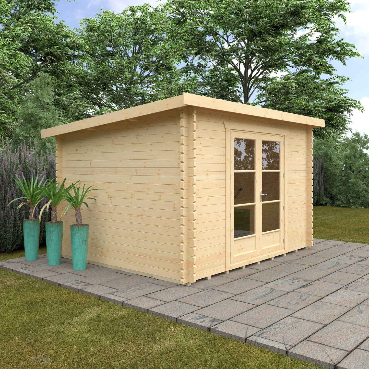 The Kingsley 28mm/44mm - Log Cabins - Plymouth Sheds
