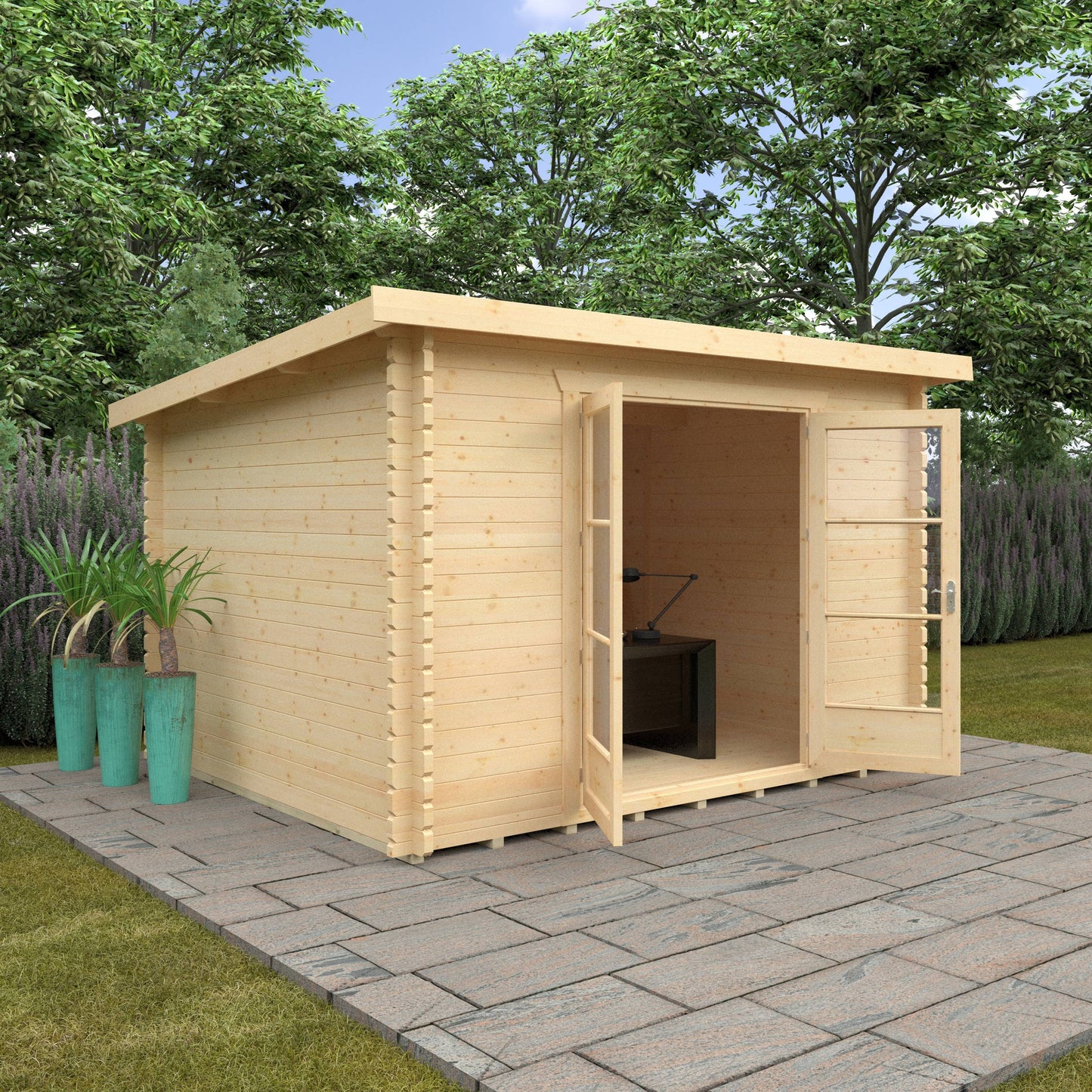 The Kingsley 28mm/44mm - Log Cabins - Plymouth Sheds