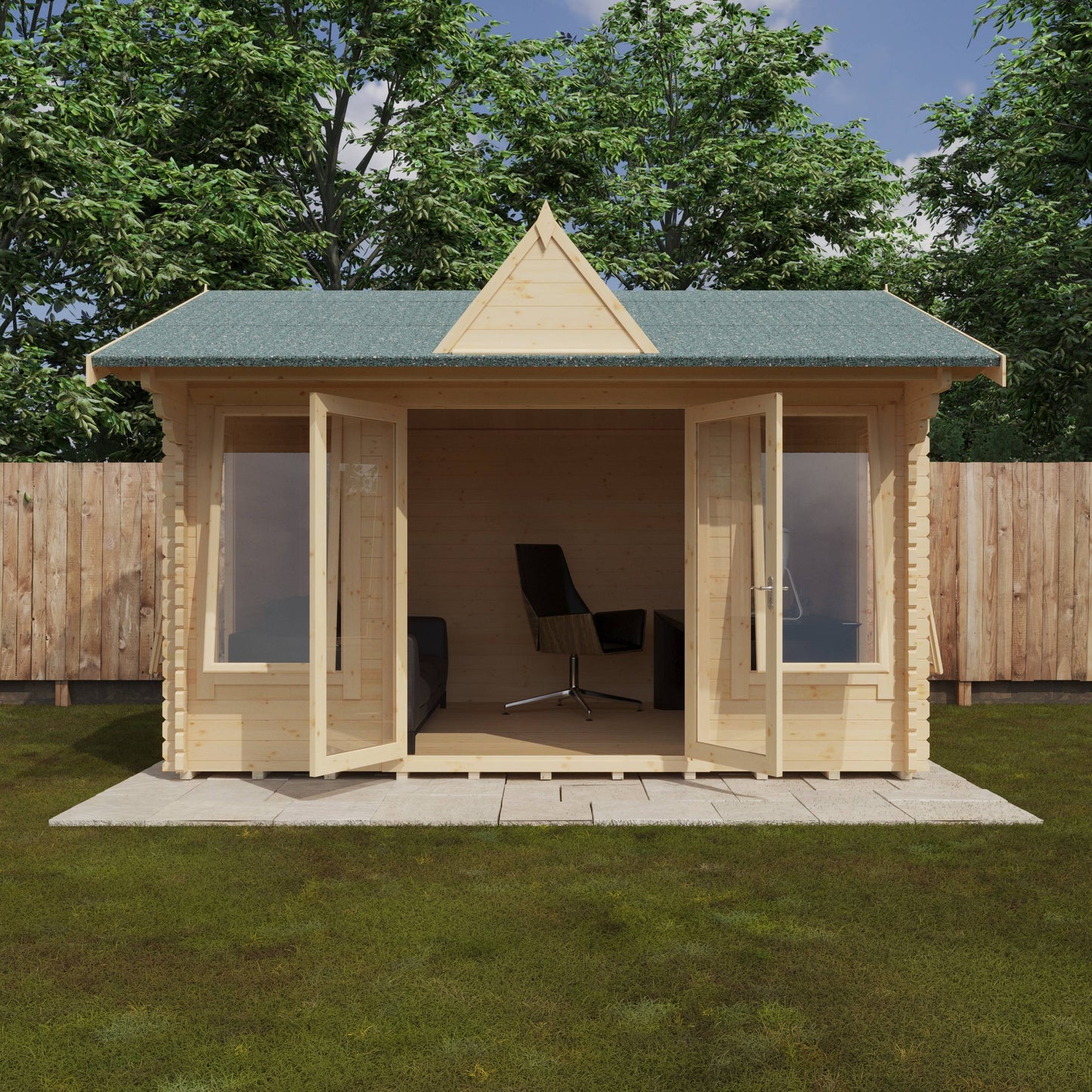 The Leyton 44mm - Log Cabins - Plymouth Sheds