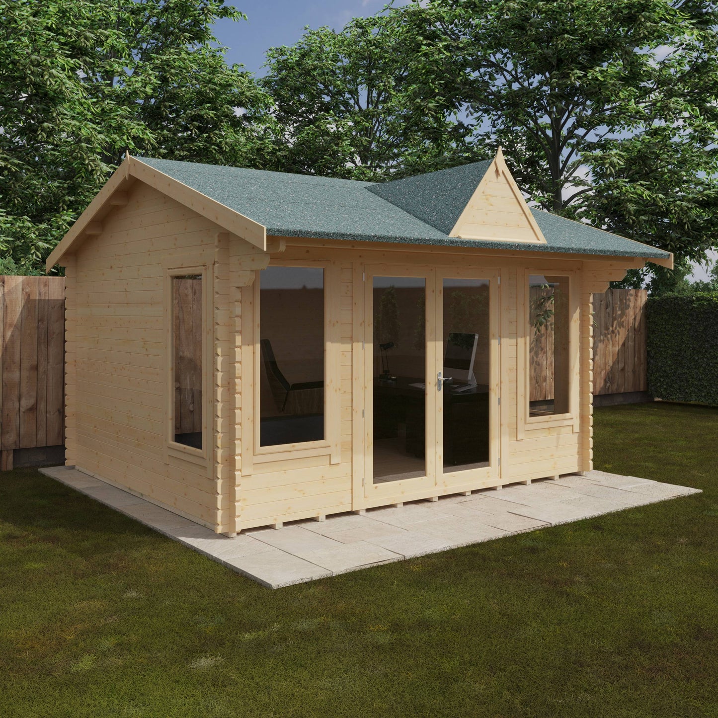 The Leyton 44mm - Log Cabins - Plymouth Sheds
