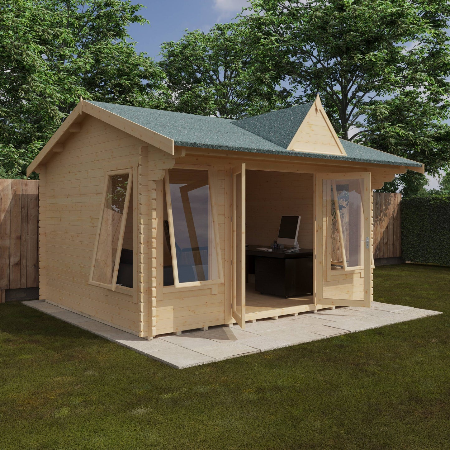 The Leyton 44mm - Log Cabins - Plymouth Sheds