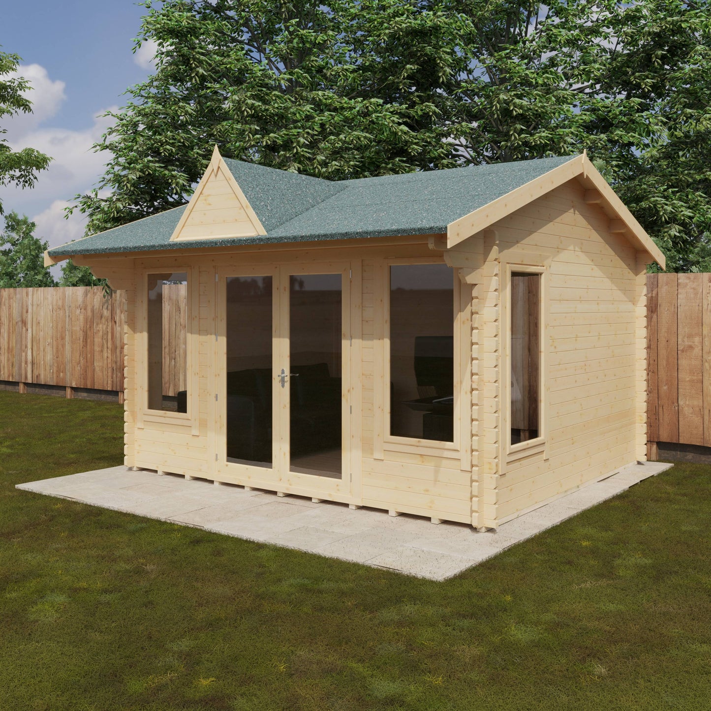 The Leyton 44mm - Log Cabins - Plymouth Sheds