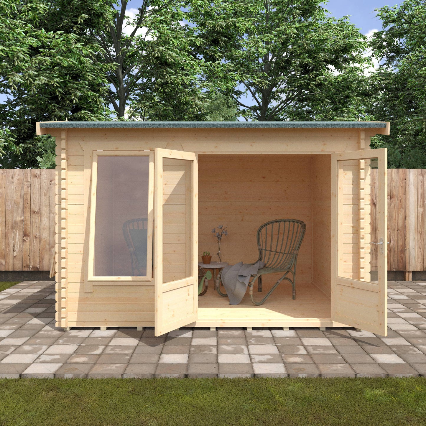 The Longleat 28mm/44mm - Log Cabins - Plymouth Sheds