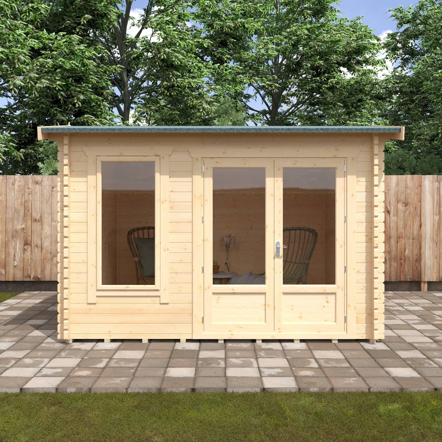 The Longleat 28mm/44mm - Log Cabins - Plymouth Sheds