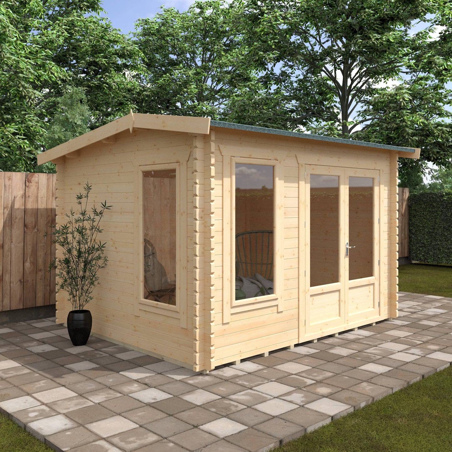 The Longleat 28mm/44mm - Log Cabins - Plymouth Sheds