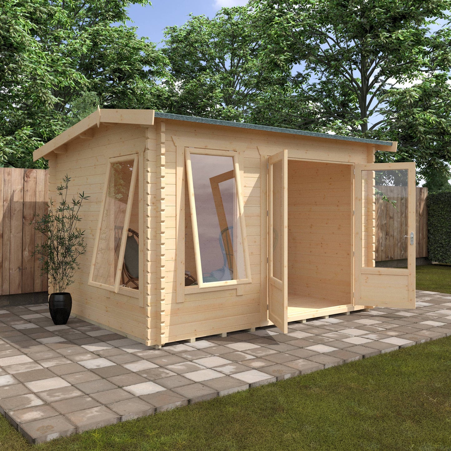 The Longleat 28mm/44mm - Log Cabins - Plymouth Sheds