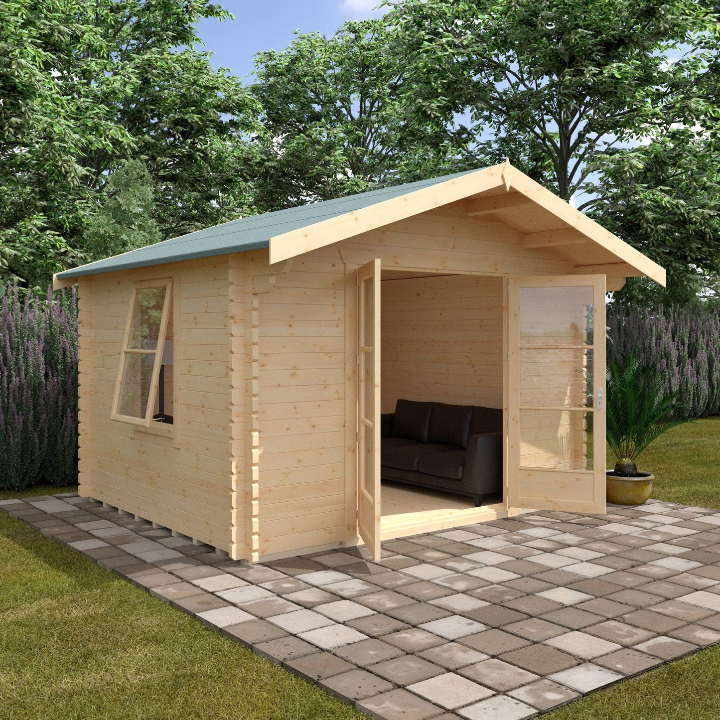 The Lotherton 28mm/44mm - Log Cabins - Plymouth Sheds