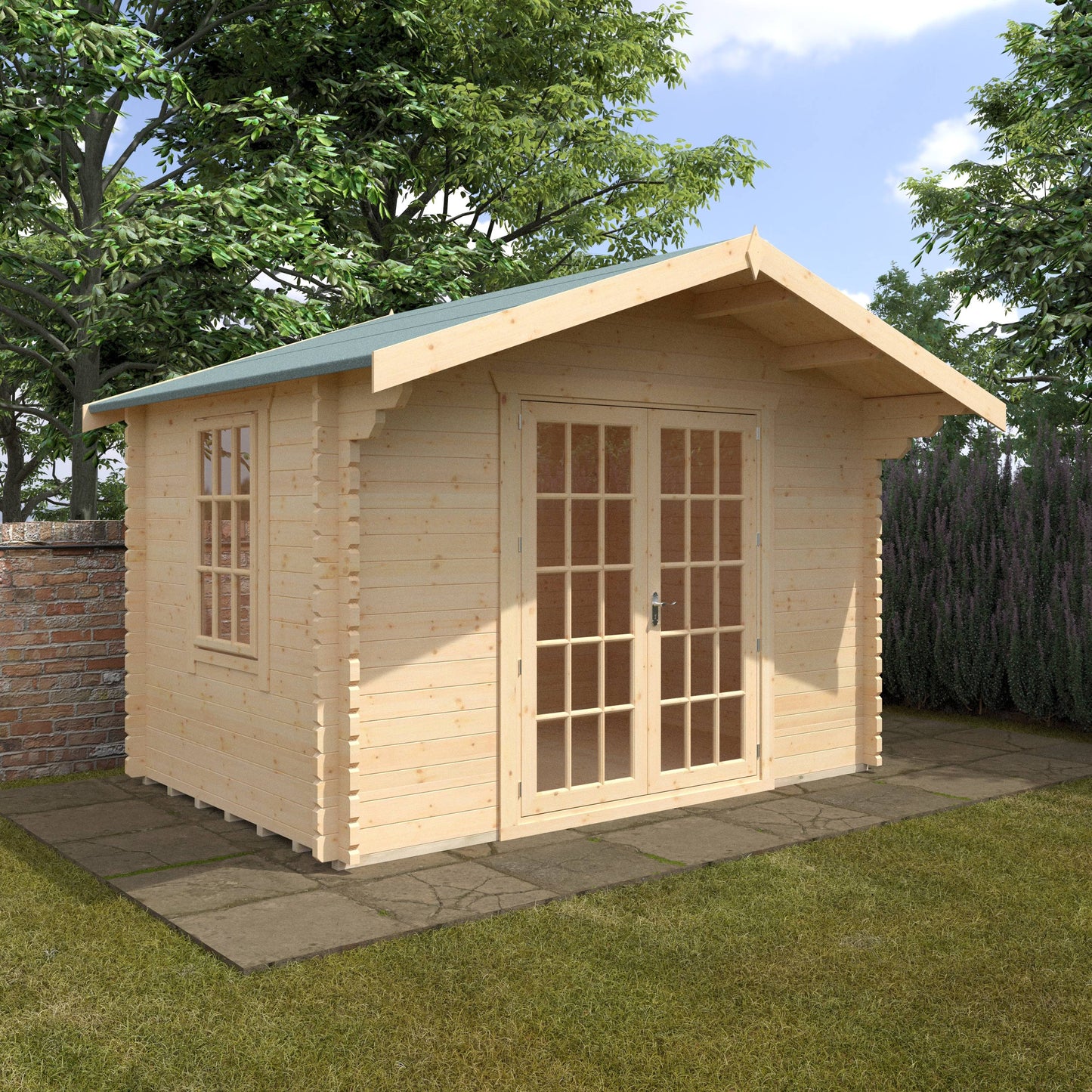 The Lotherton 28mm/44mm - Log Cabins - Plymouth Sheds