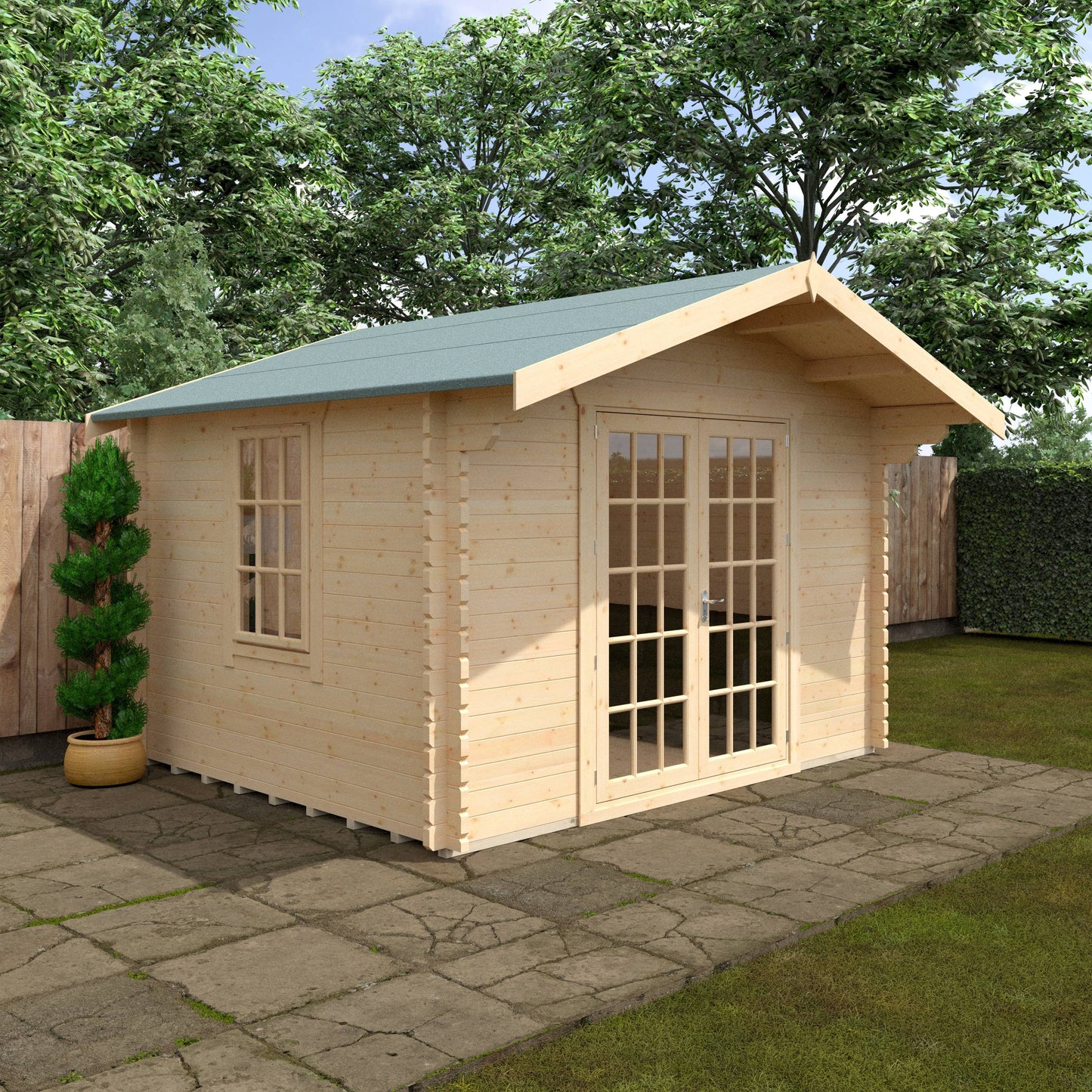 The Lotherton 28mm/44mm - Log Cabins - Plymouth Sheds