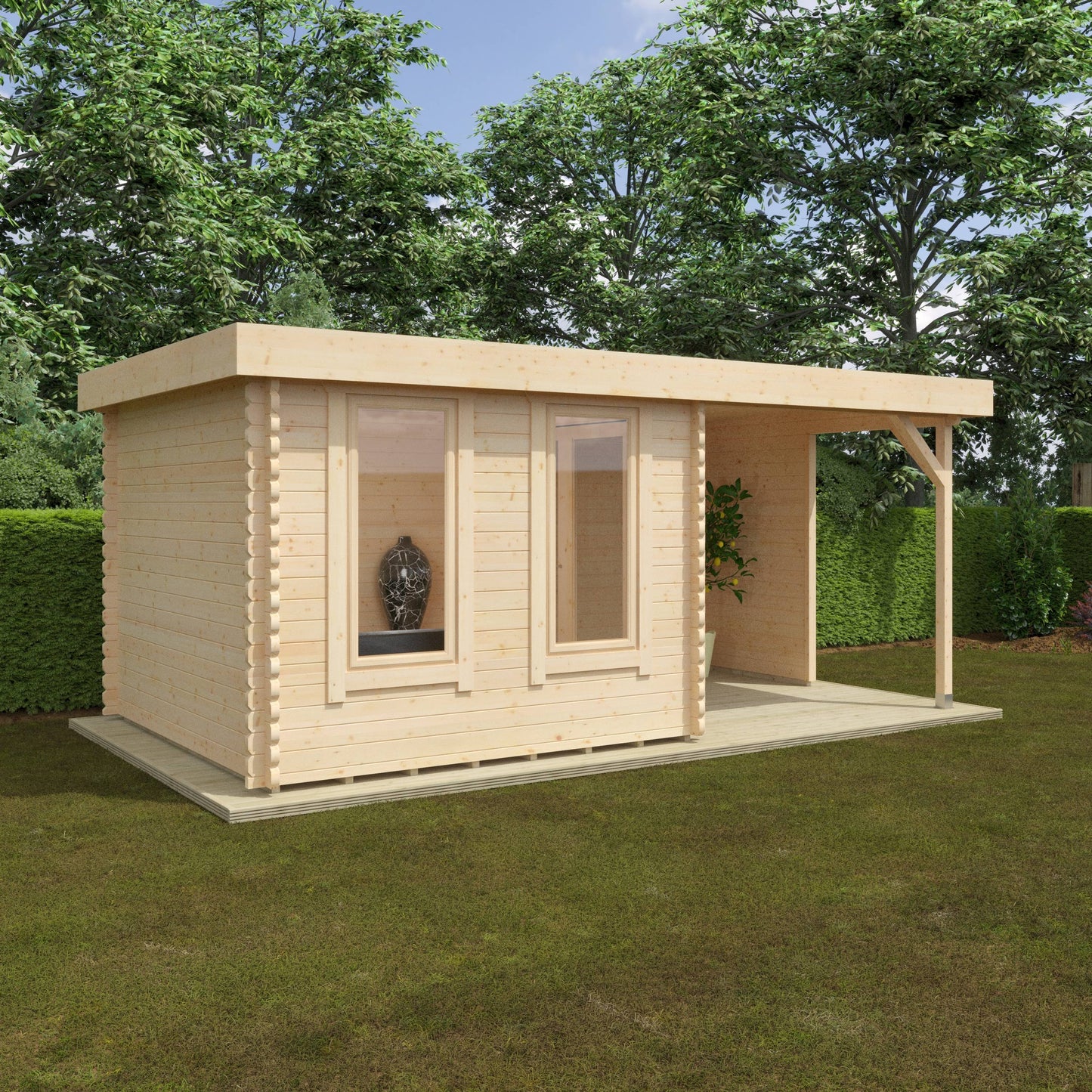 The Lulworth 44mm - Log Cabins - Plymouth Sheds