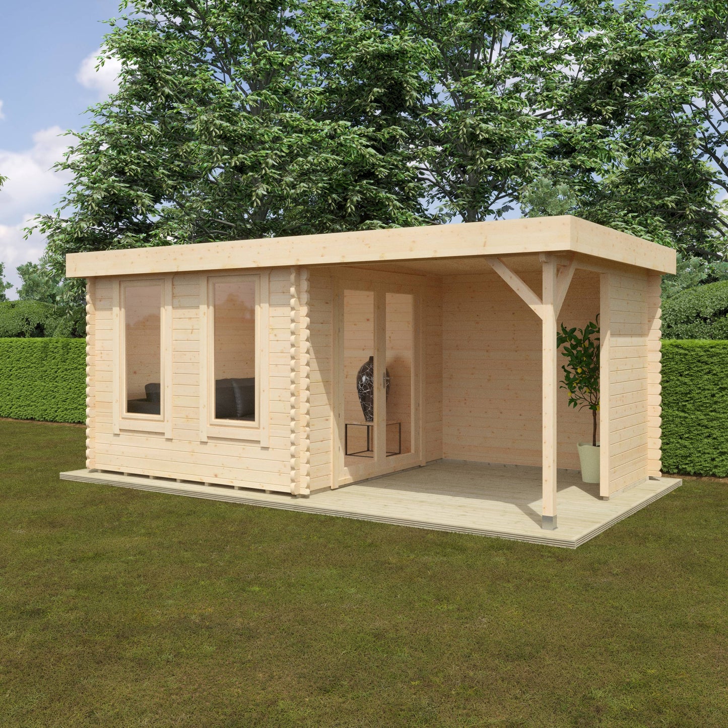 The Lulworth 44mm - Log Cabins - Plymouth Sheds